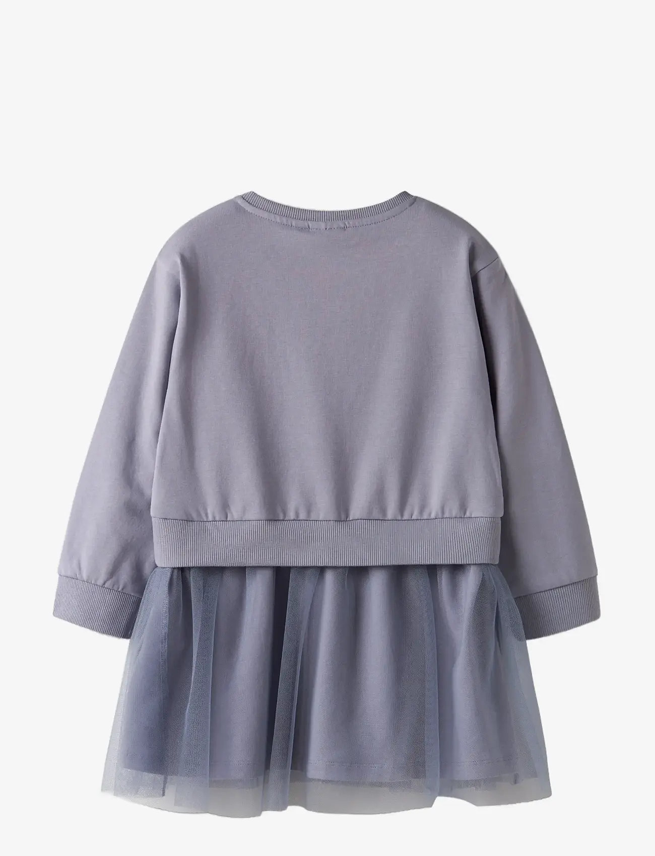 name it - NMFJARA PAW NREG SWE DRESS BRU CPLG - peokleidid - lavender gray - 1