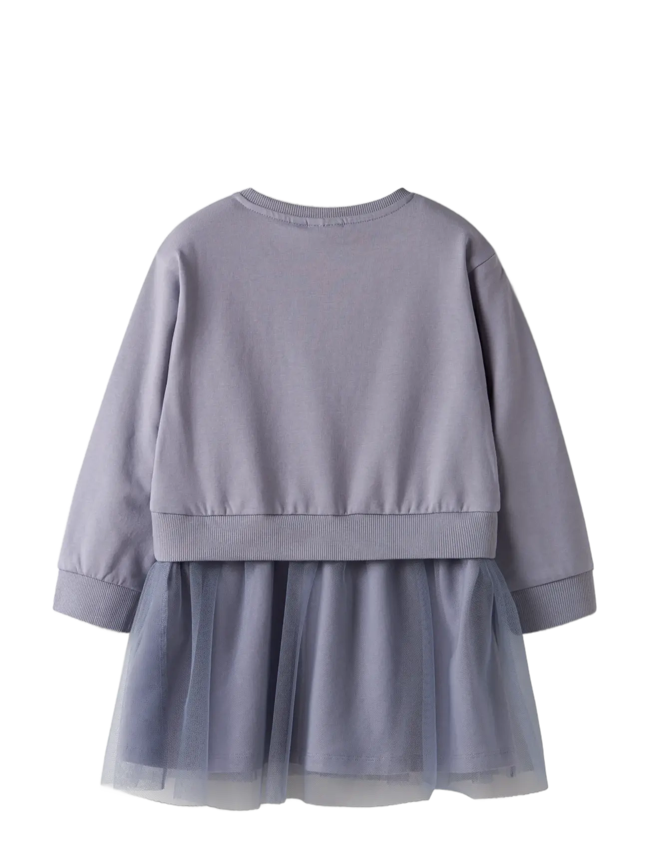 name it - NMFJARA PAW NREG SWE DRESS BRU CPLG - partydresses - lavender gray - 1