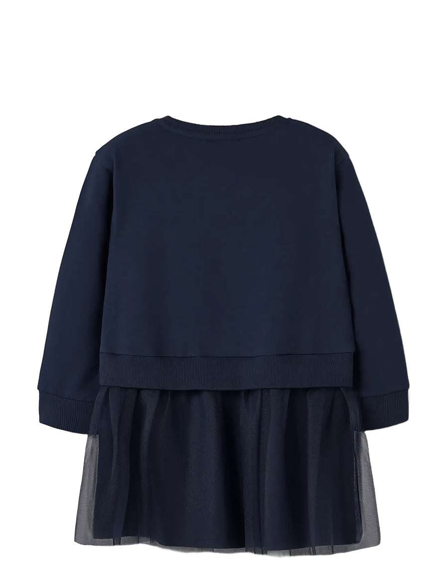 name it - NMFJARA PAW NREG SWE DRESS BRU CPLG - sukienki eleganckie - navy blazer - 1