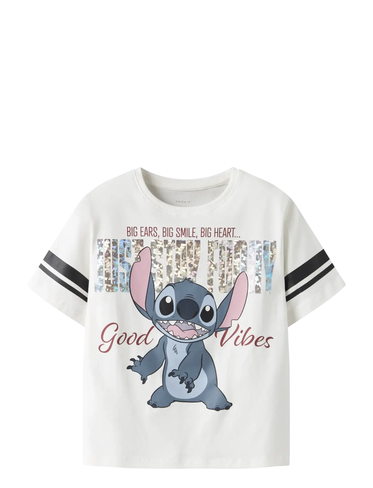 name it NKFDYMI STITCH SS NREG TOP BOX NOOS WDI - Oberteile - CLOUD DANCER / white