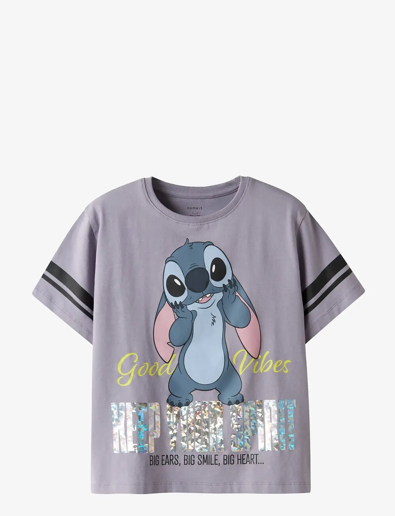 name it - NKFDYMI STITCH SS NREG TOP BOX NOOS WDI - short-sleeved t-shirts - lavender gray - 1