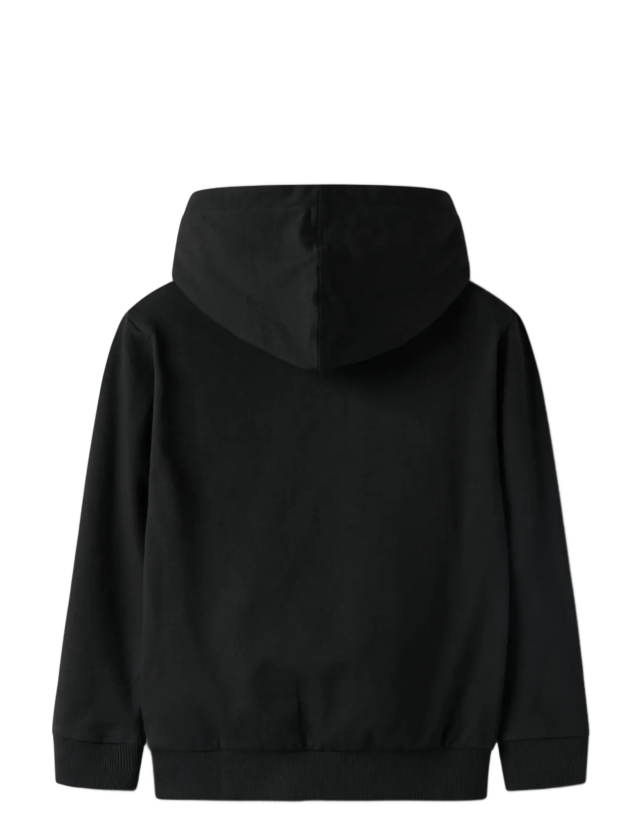 name it - NKFDYS STITCH NREG SWEAT WH BRU WDI - kapuzenpullover - black - 2