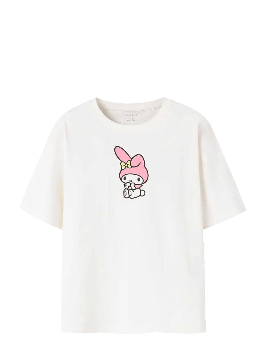 name it - NKFDYDIS HELLOK SS NREG TOP BOX SKY - lyhythihaiset t-paidat - cloud dancer - 1