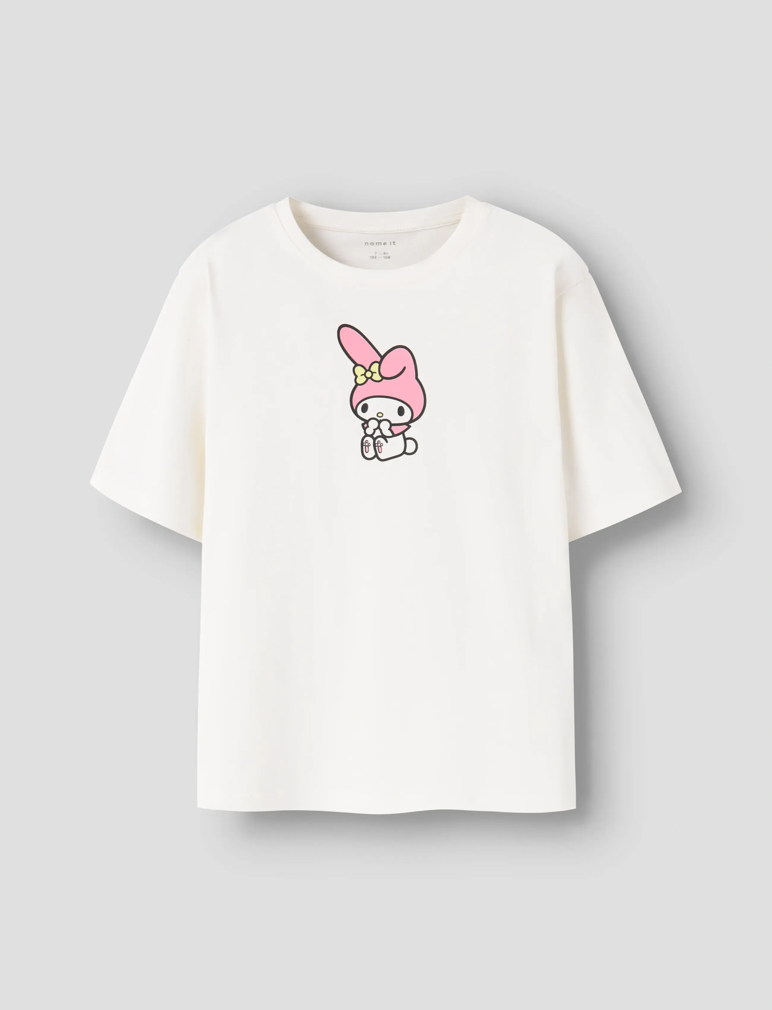 name it NKFDYDIS HELLOK SS NREG TOP BOX SKY - Lyhythihaiset t-paidat - CLOUD DANCER / cream