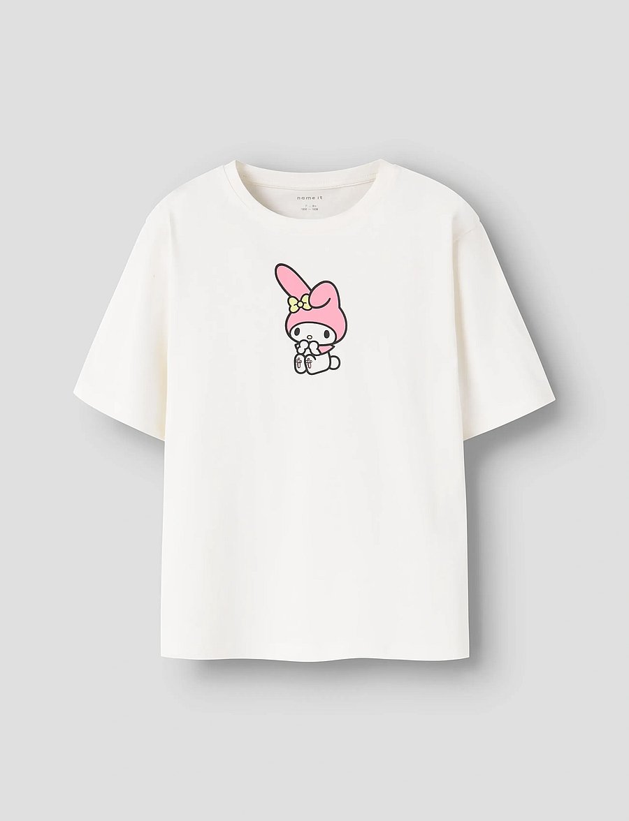 name it - NKFDYDIS HELLOK SS NREG TOP BOX SKY - lyhythihaiset t-paidat - cloud dancer - 0