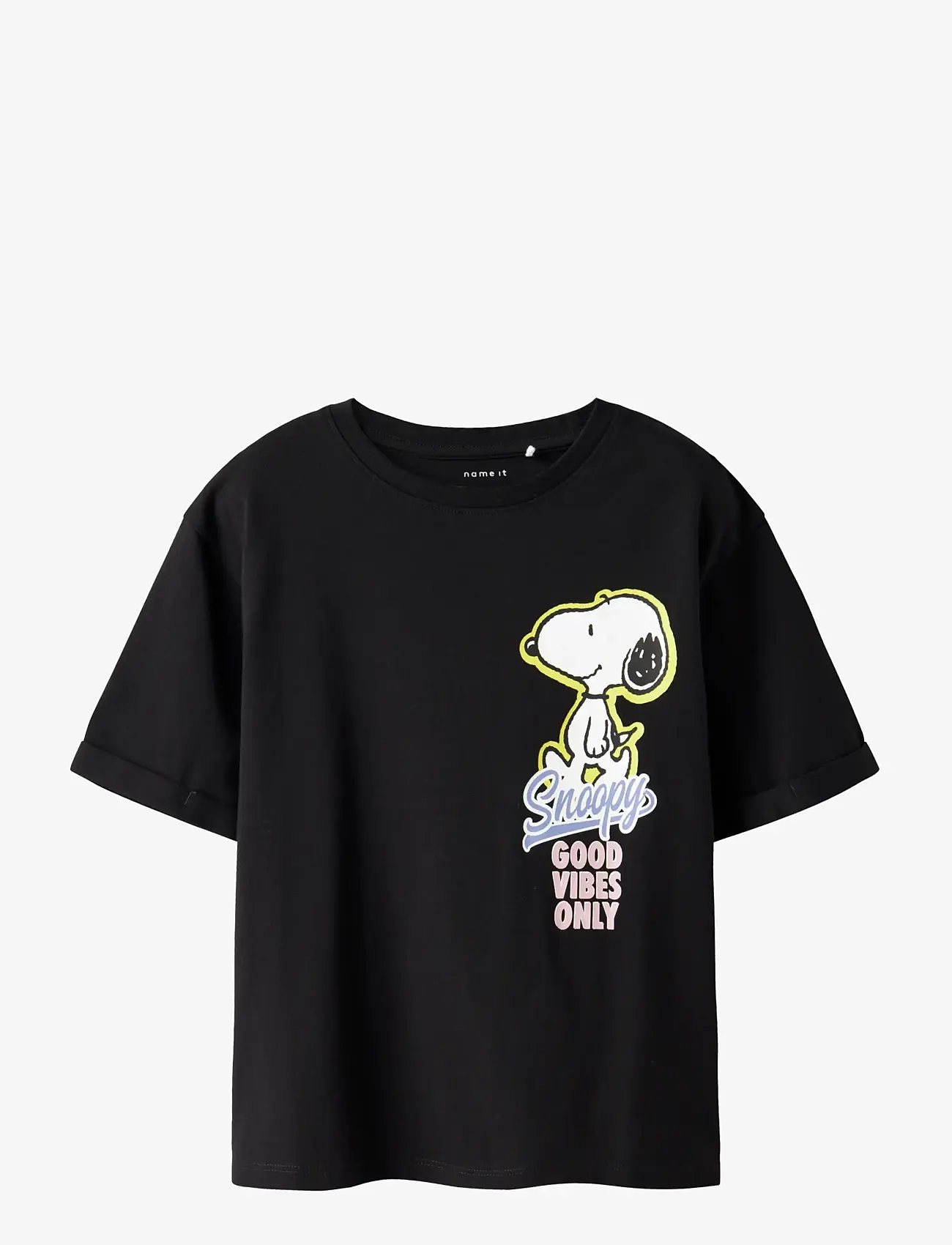 name it - NKFDYLANA SNOOPY SS NREG TOP BOX SKY - lühikeste varrukatega t-särgid - black - 1