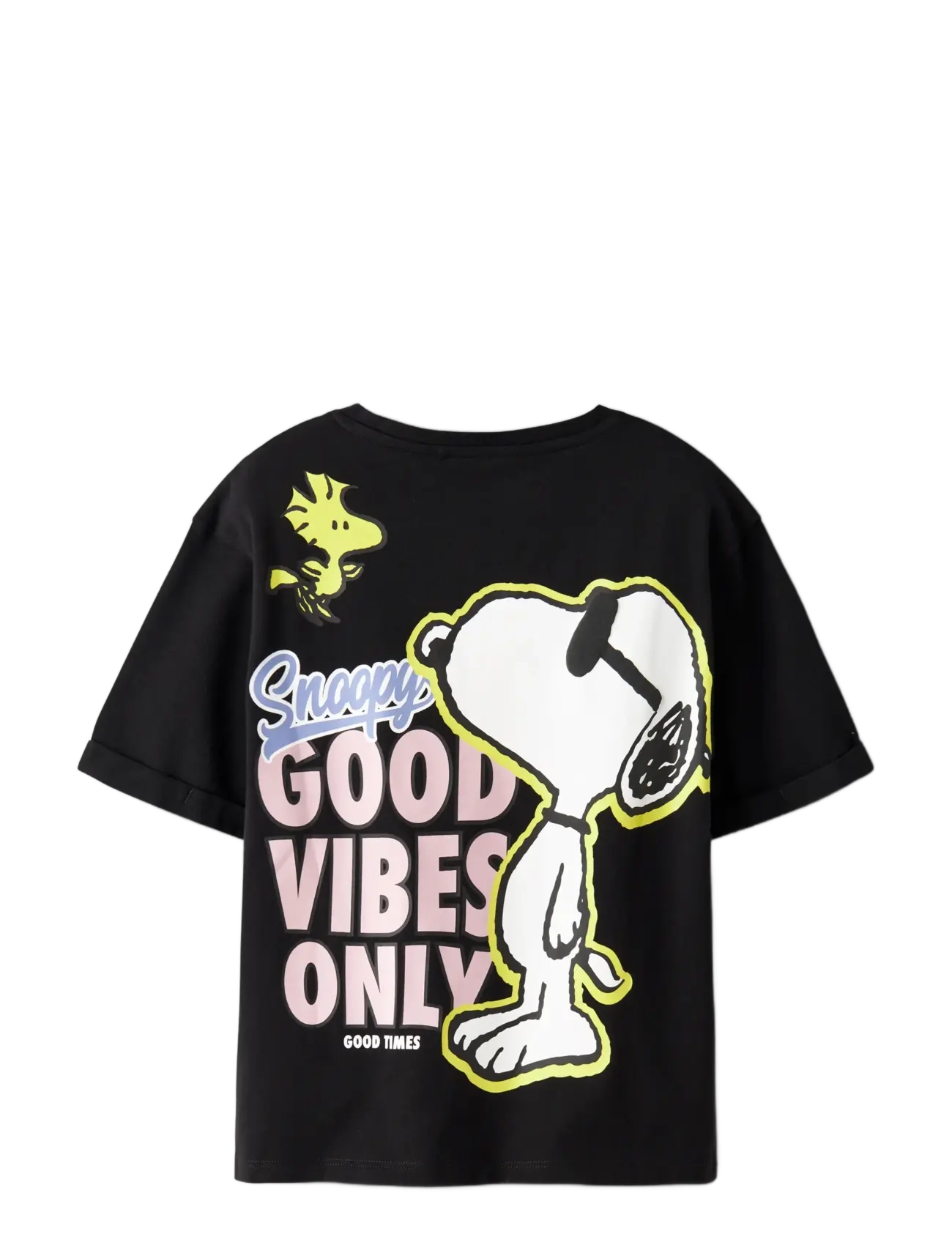 name it - NKFDYLANA SNOOPY SS NREG TOP BOX SKY - stutterma bolir - black - 2