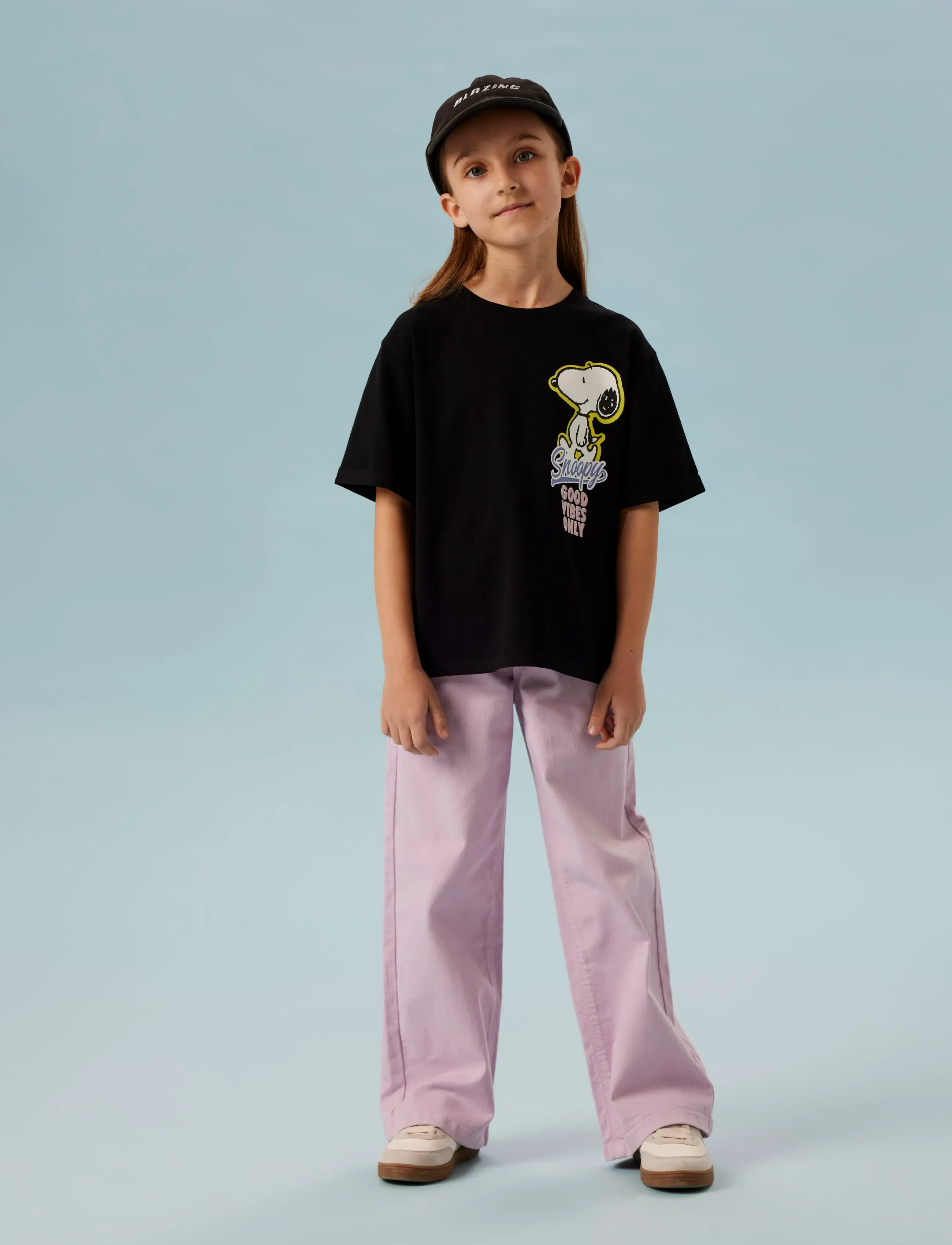 name it NKFDYLANA SNOOPY SS NREG TOP BOX SKY - Overdele - BLACK / black