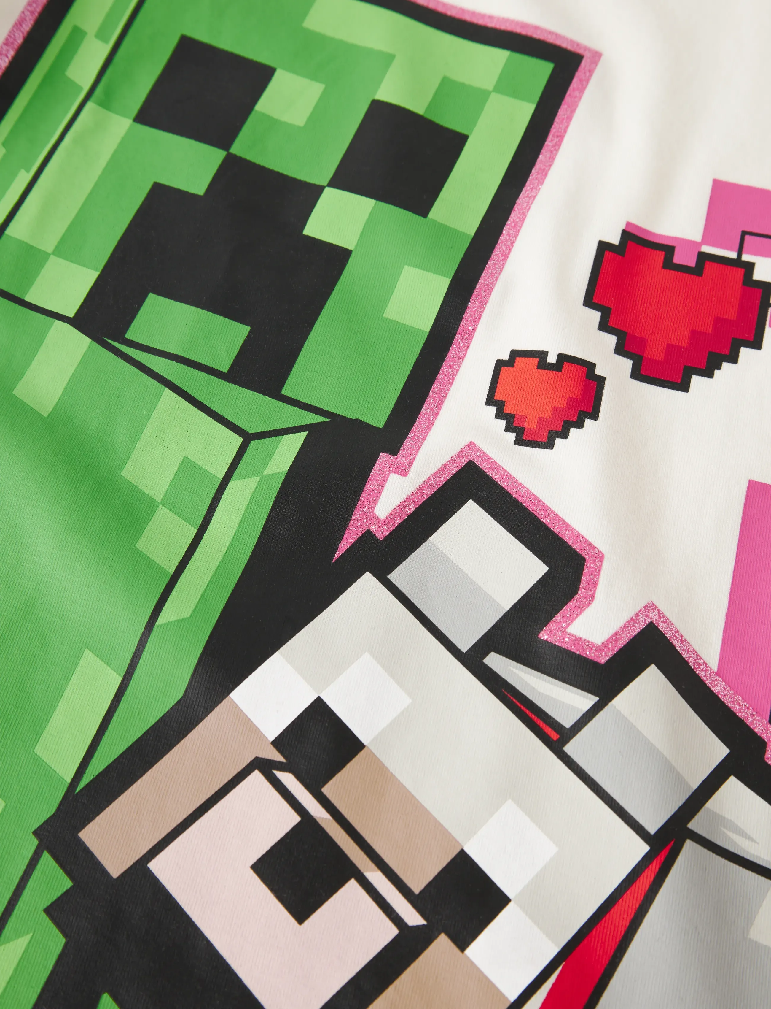 name it - NKFJYRA MINECRAFT SS NREG TOP BOX BFU - kortærmede t-shirts - cloud dancer - 3