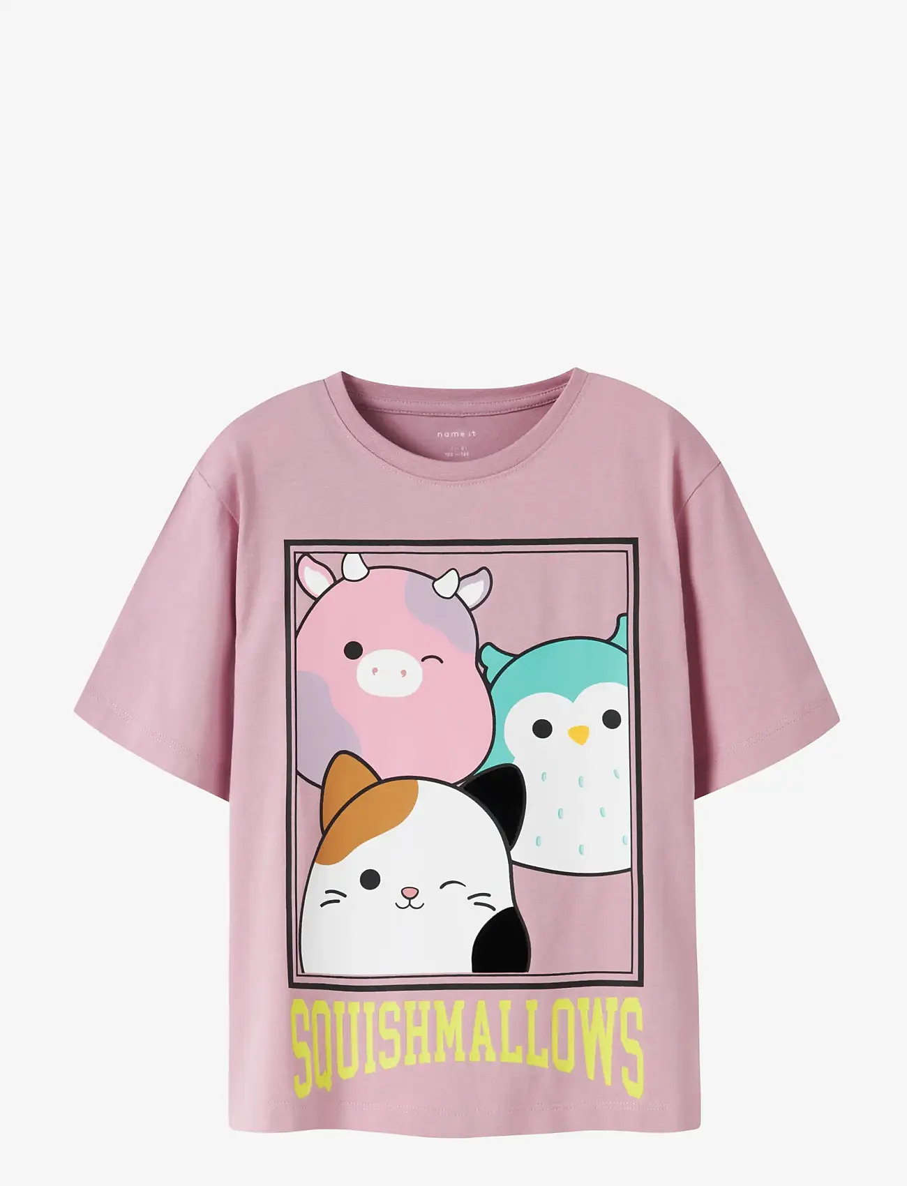 name it - NKFJYMA SQUISH SS NREG TOP BOX BFU - kortærmede t-shirts - dawn pink - 0
