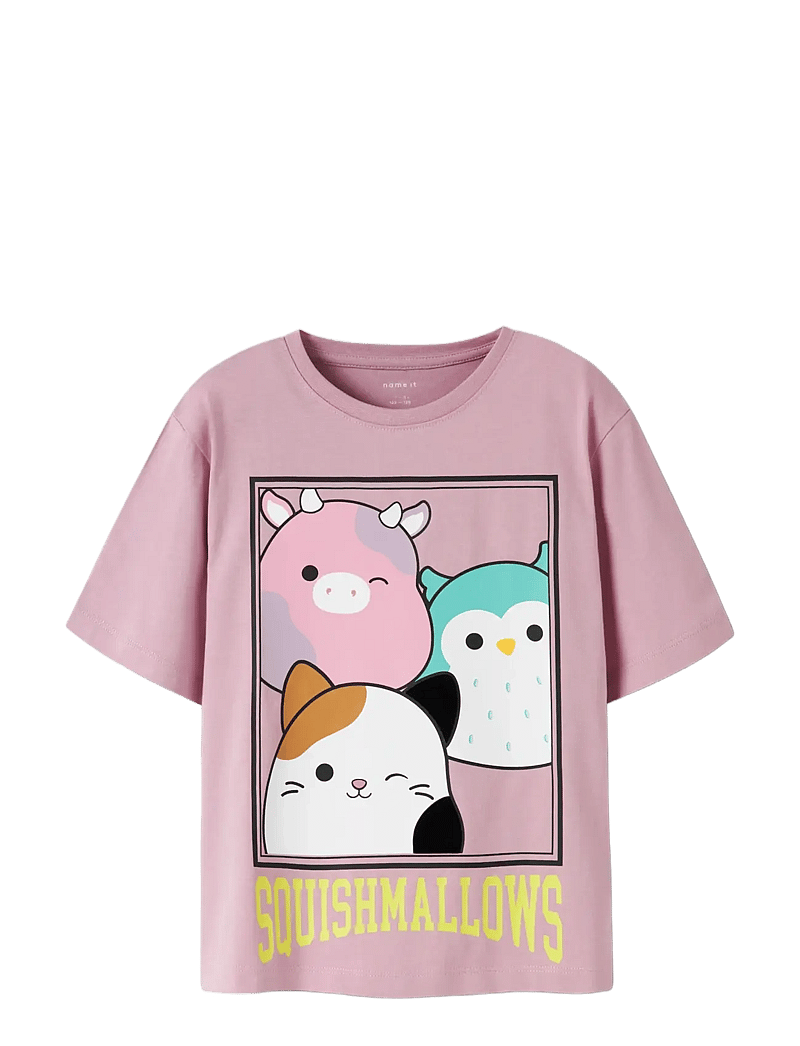name it - NKFJYMA SQUISH SS NREG TOP BOX BFU - kortærmede t-shirts - dawn pink - 2