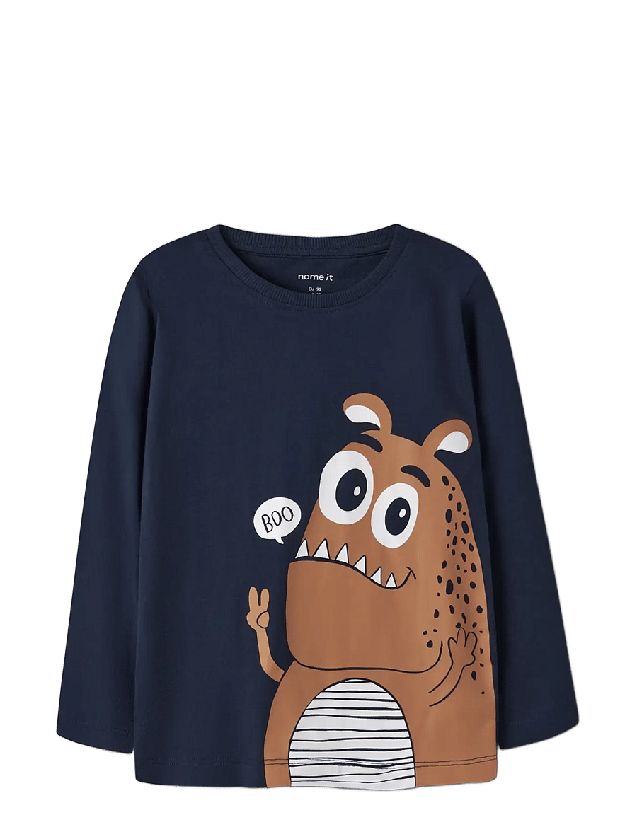 name it - NMMNIKO 3P LS TOP LNOOS - langærmede t-shirts - navy blazer - 2