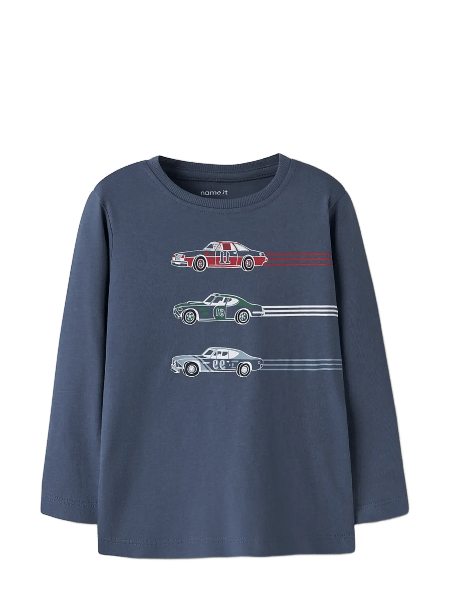 name it - NMMNIKO 3P LS TOP LNOOS - toppar & t-shirts - vintage indigo - 2