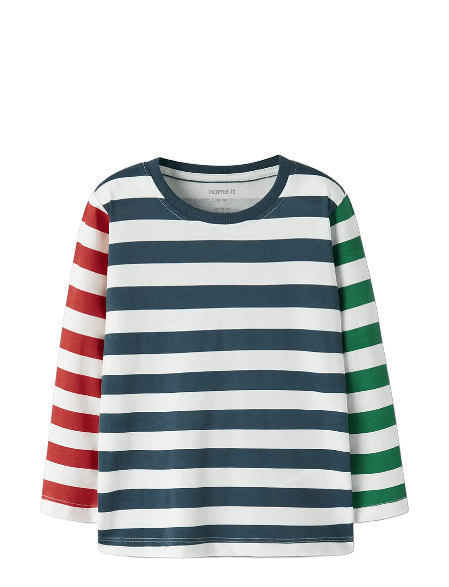 name it - NMMNIKO 3P LS TOP LNOOS - toppar & t-shirts - vintage indigo - 3