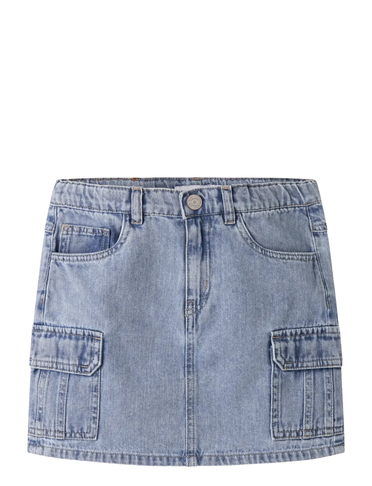 name it NKFMELLA DNM CARGO SKIRT 2288-OV D - Kjolar - LIGHT BLUE DENIM / blue