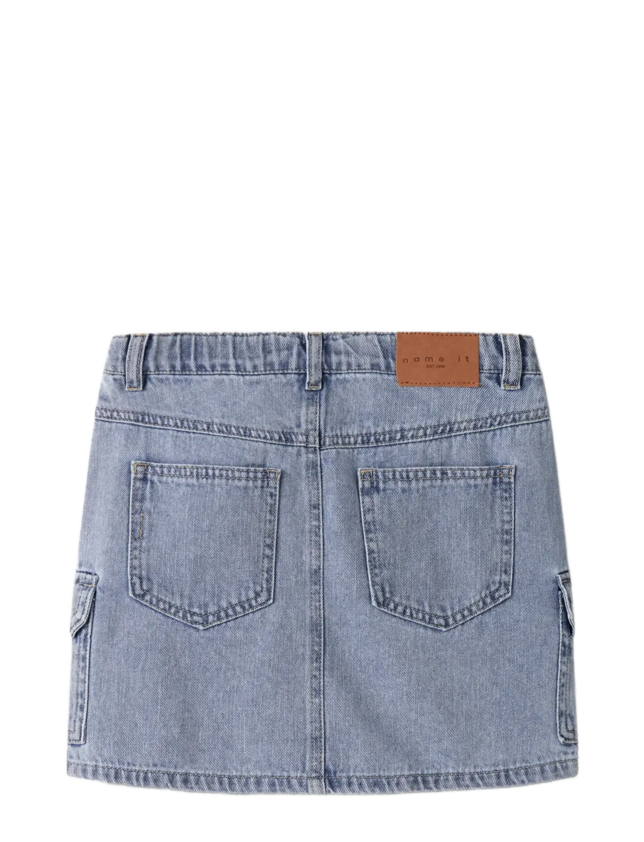 name it - NKFMELLA DNM CARGO SKIRT 2288-OV D - jeansröcke - light blue denim - 1
