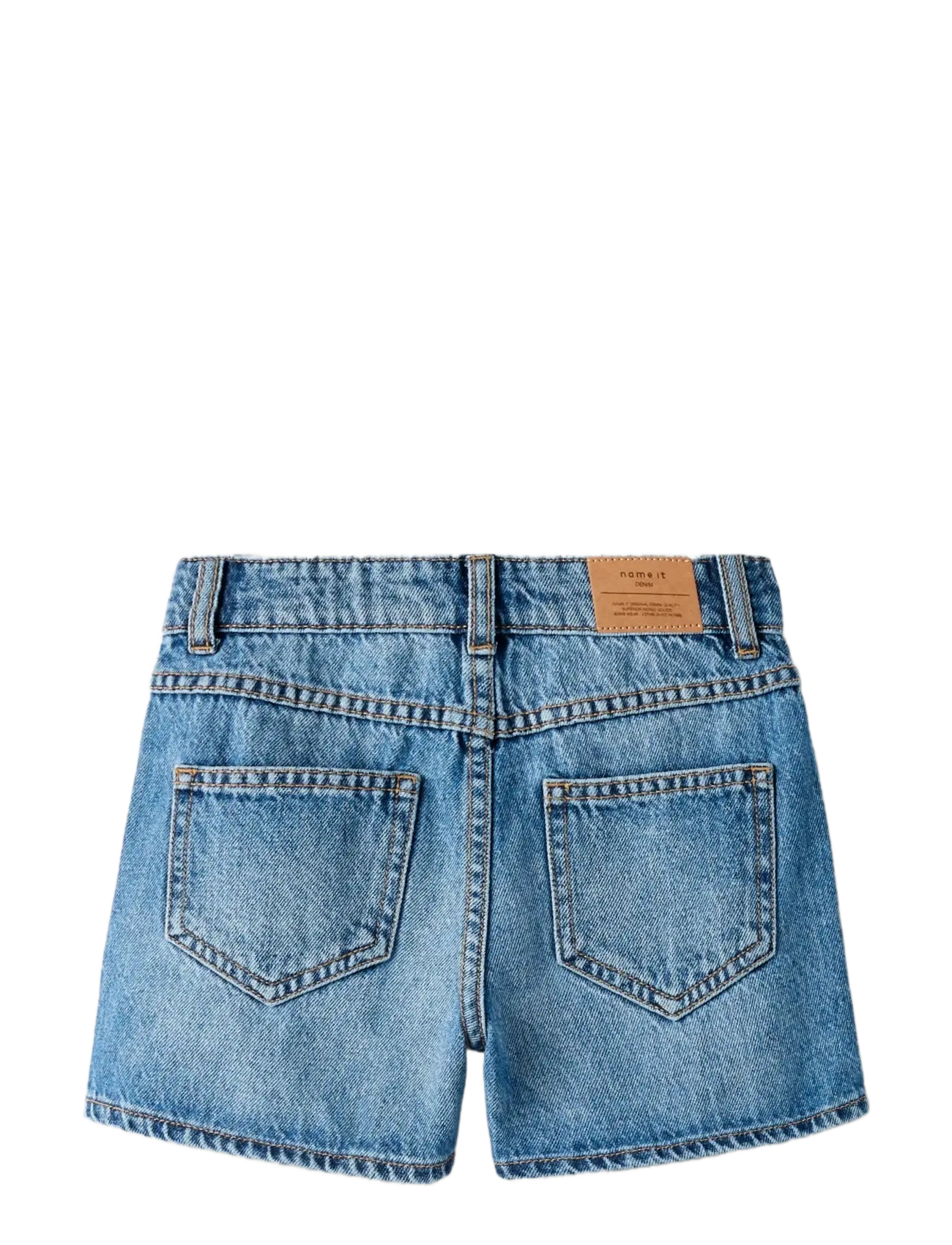 name it - NKFROSE HW MOM LASER DNMSHORTS 2225-AC F - Šortai - medium blue denim - 1