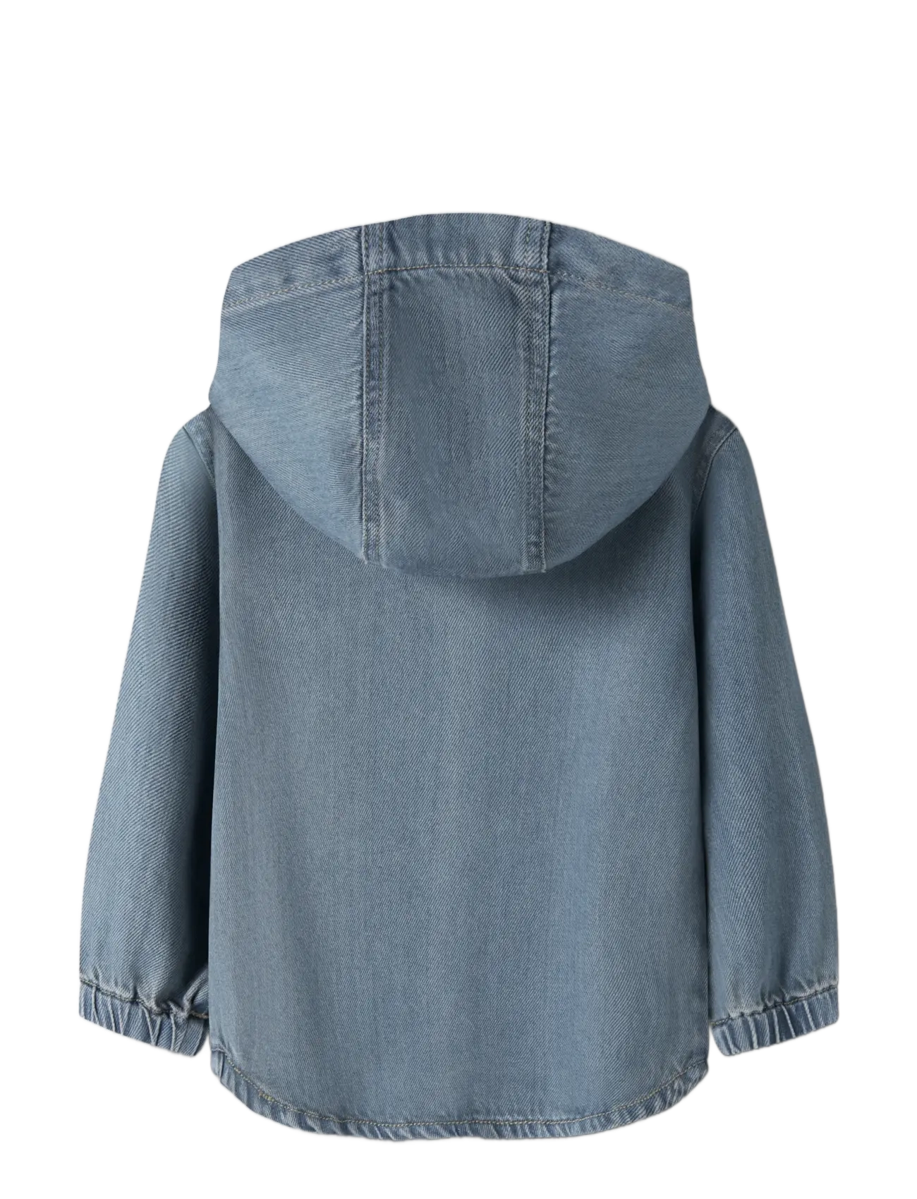 name it - NMMBO OS DNM LS SHIRT W HOOD 6950-PH D - långärmade skjortor - vintage medium blue denim - 2