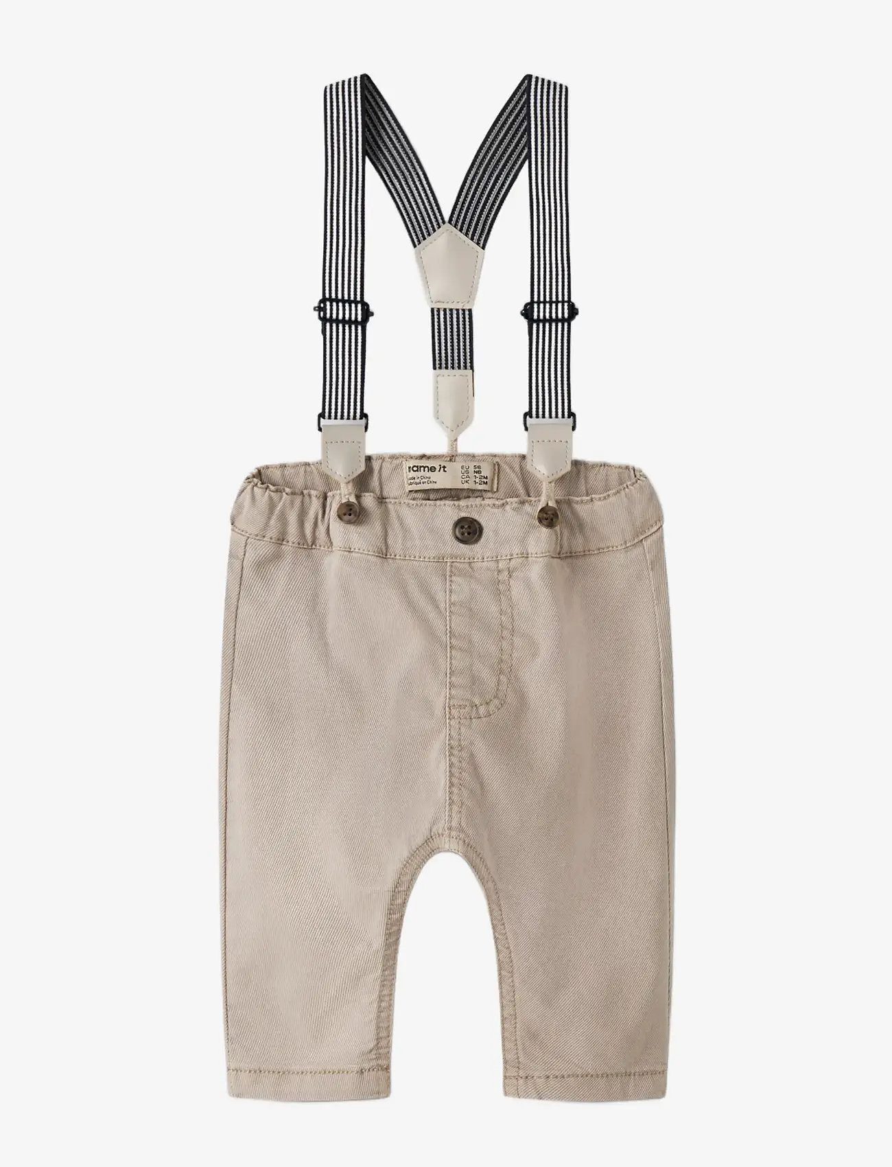 name it - NBMBEN BOW TAP TWI PANT WB 2160-PO F - tapered jeans - chateau gray - 2