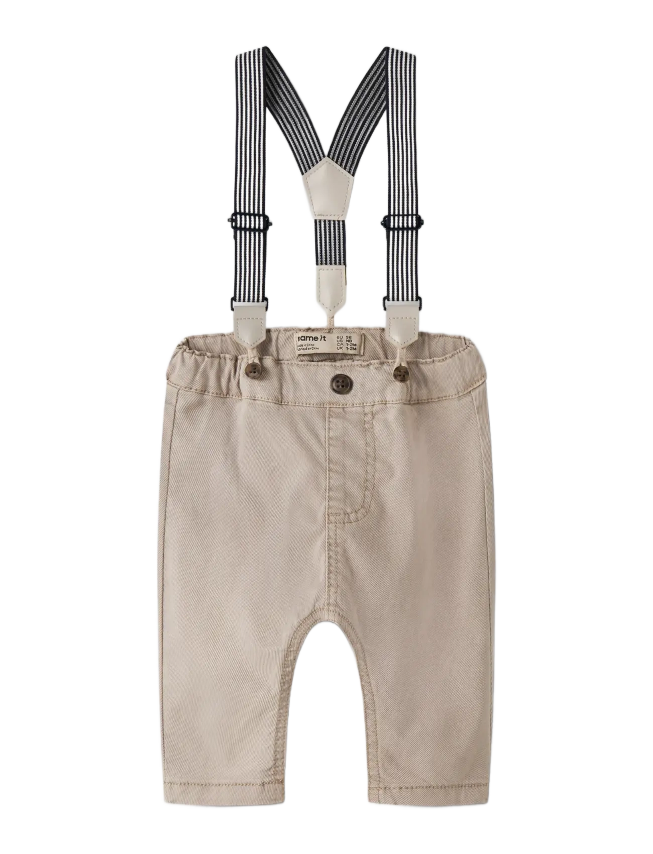 name it - NBMBEN BOW TAP TWI PANT WB 2160-PO F - tapered jeans - chateau gray - 2