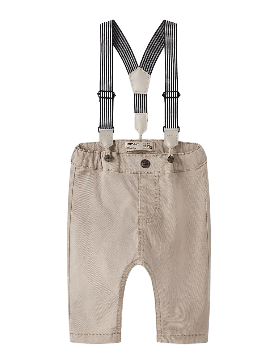 name it - NBMBEN BOW TAP TWI PANT WB 2160-PO F - tapered jeans - chateau gray - 2