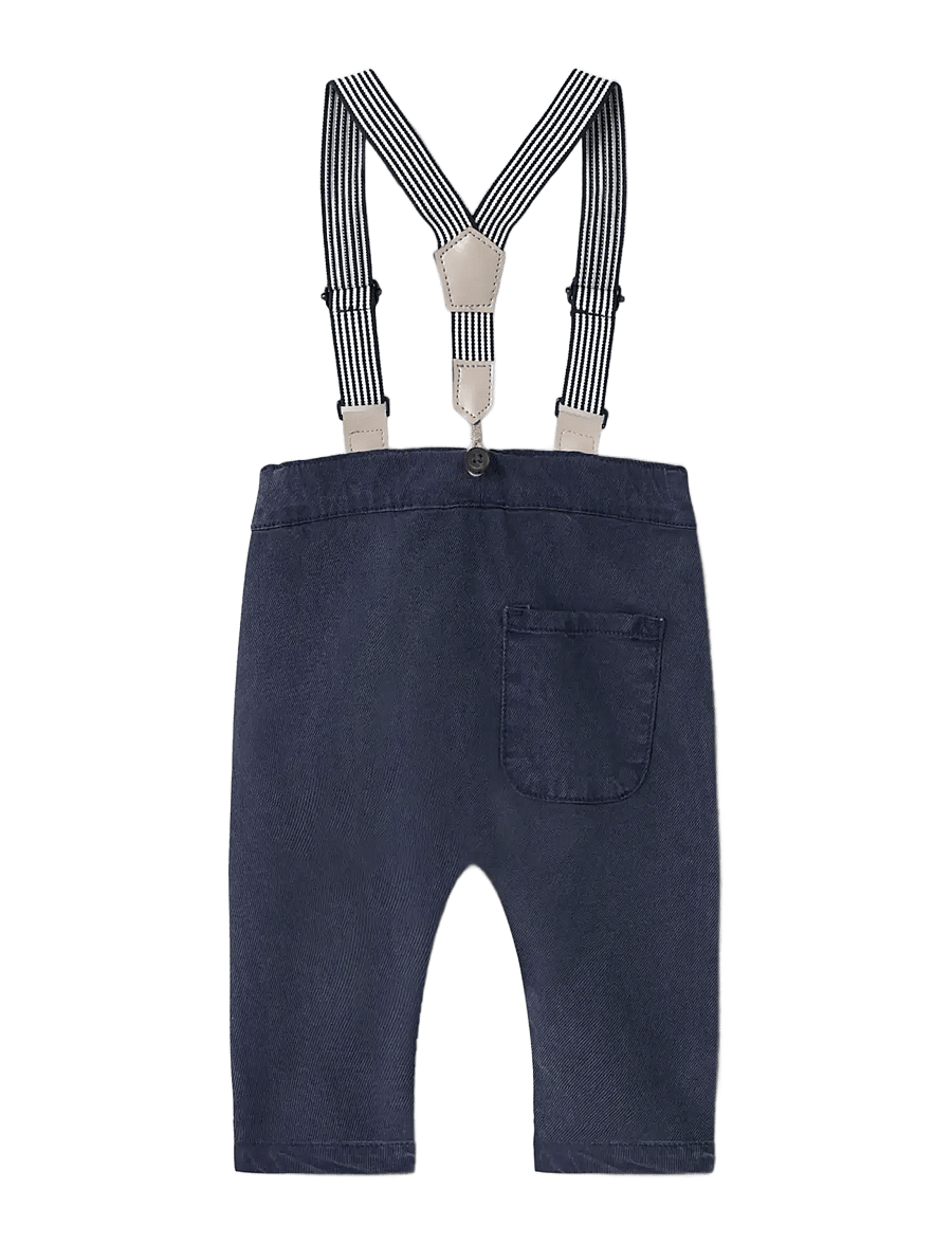 name it - NBMBEN BOW TAP TWI PANT WB 2160-PO F - tapered-lõikega teksad - navy blazer - 1