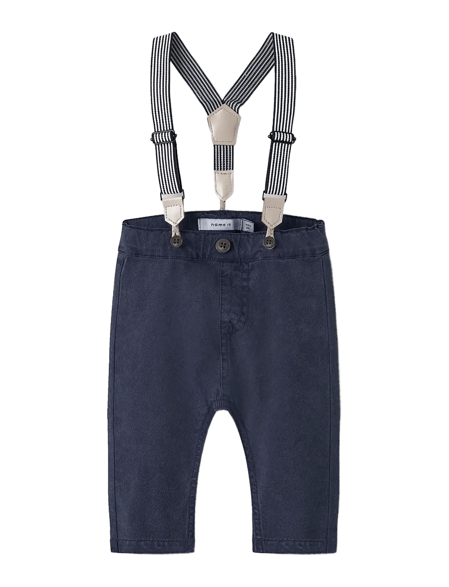 name it - NBMBEN BOW TAP TWI PANT WB 2160-PO F - tapered-lõikega teksad - navy blazer - 2