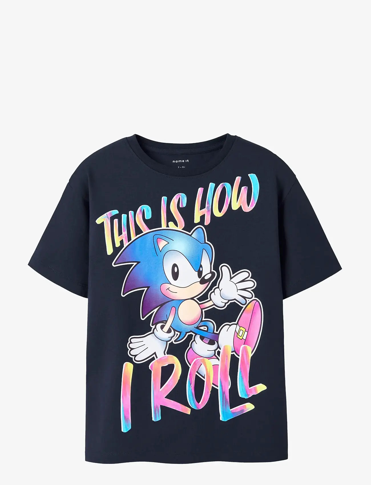 name it - NKMDARIUS SONIC NREG SS TOP BOX SKY - kortærmede t-shirts - navy blazer - 0