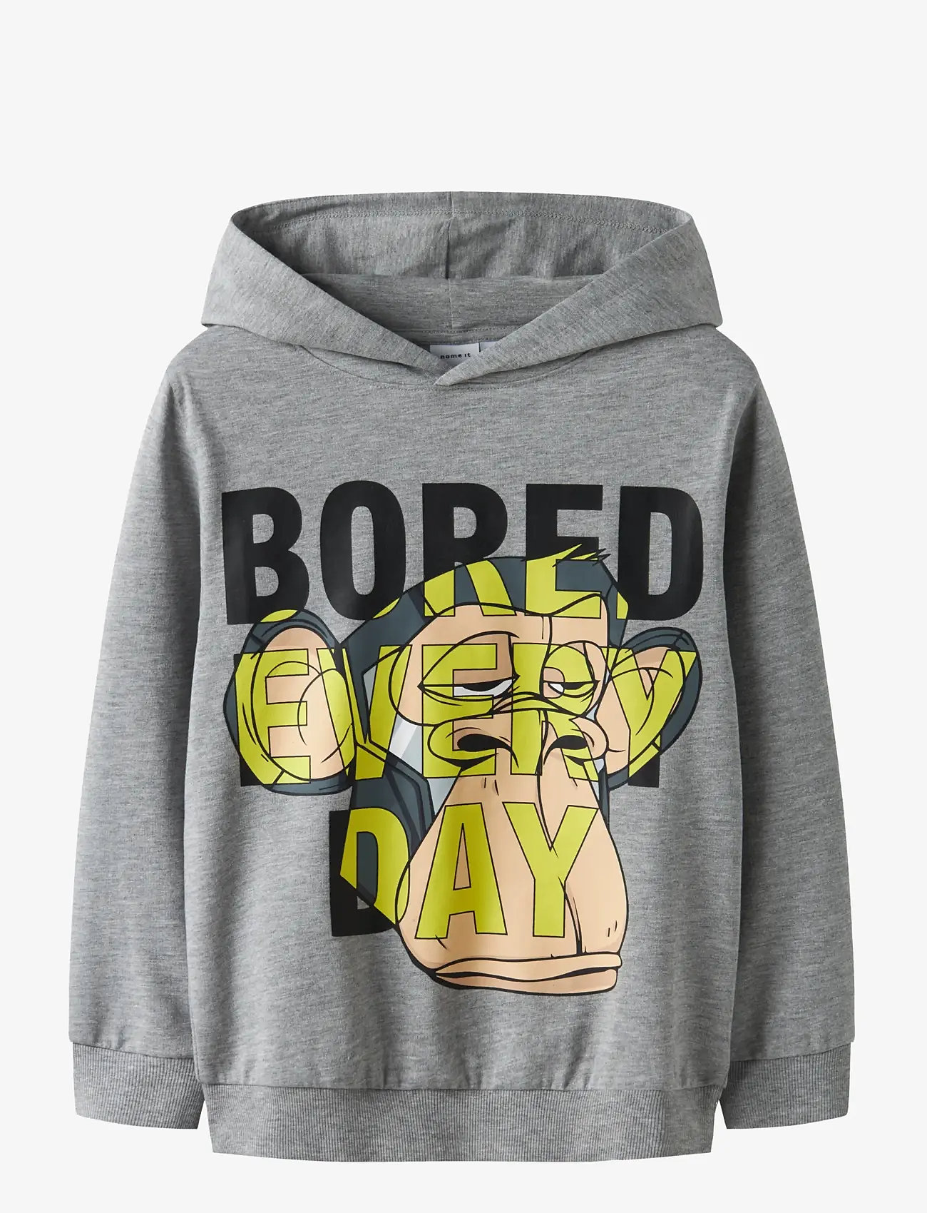 name it - NKMDEEP BOD NREG SWEAT WH BRU SKY - hoodies - grey melange - 1