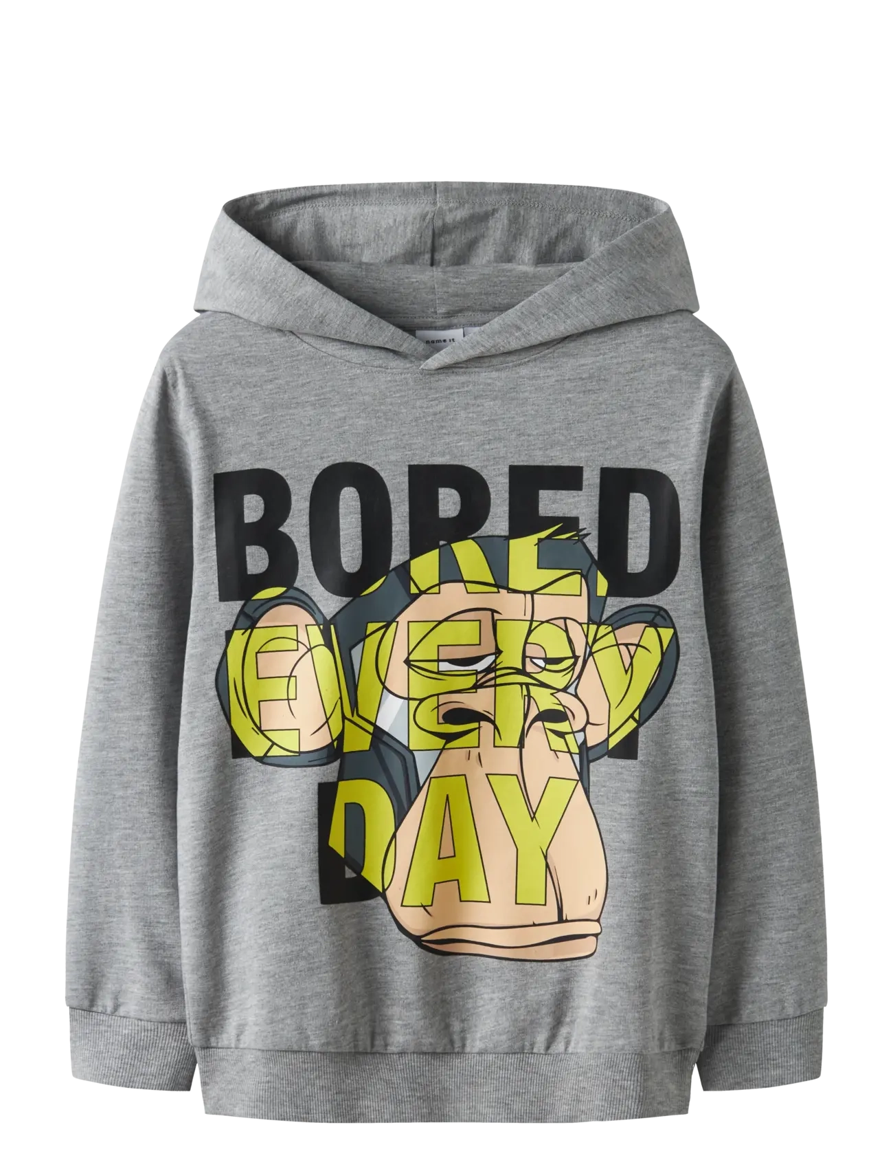name it NKMDEEP BOD NREG SWEAT WH BRU SKY - Overdele - GREY MELANGE / grey