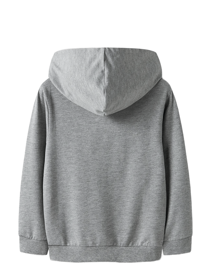 name it - NKMDEEP BOD NREG SWEAT WH BRU SKY - kapuzenpullover - grey melange - 2