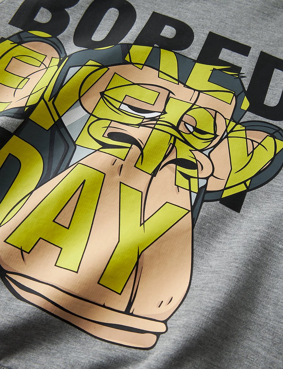 name it - NKMDEEP BOD NREG SWEAT WH BRU SKY - kapuzenpullover - grey melange - 3