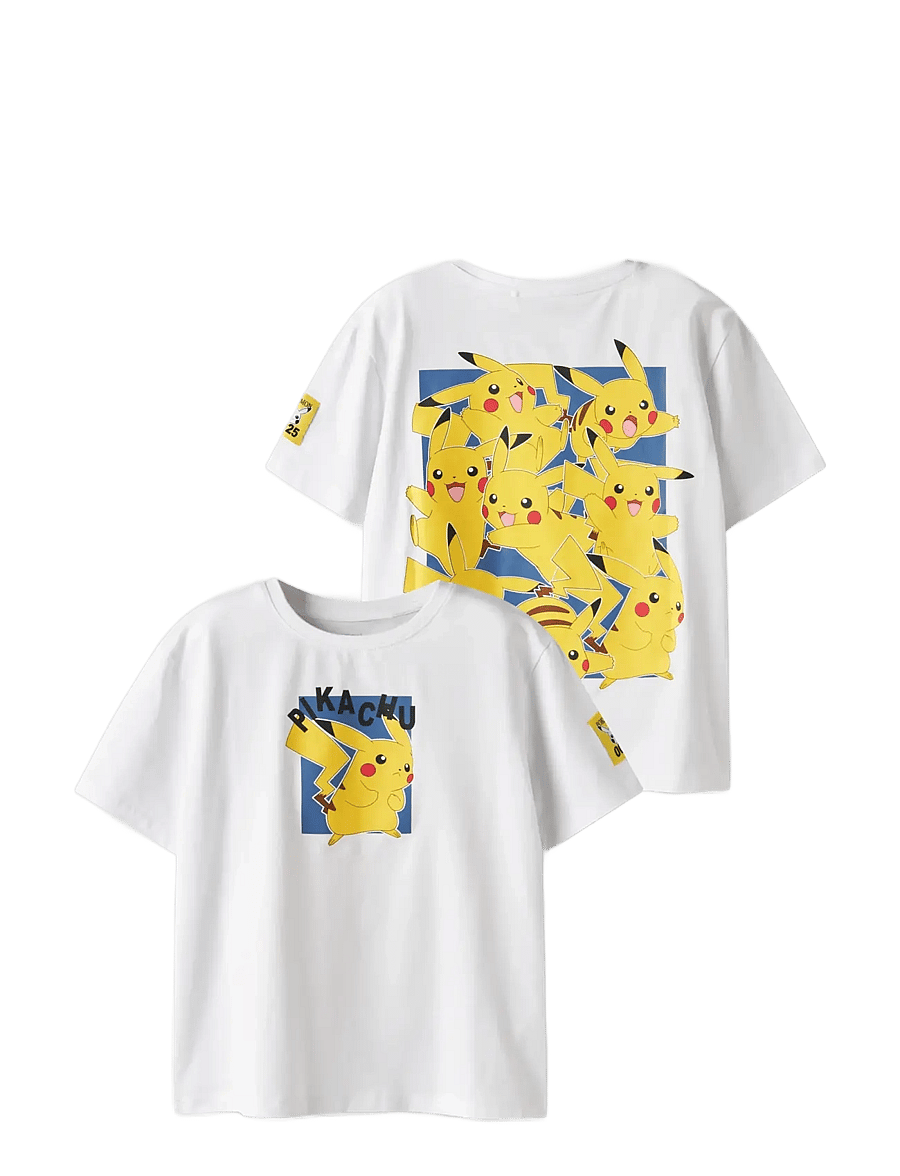 name it - NKMJEB POKEMON SS NREG TOP BOX NOOS SKY - kortærmede t-shirts - bright white - 1
