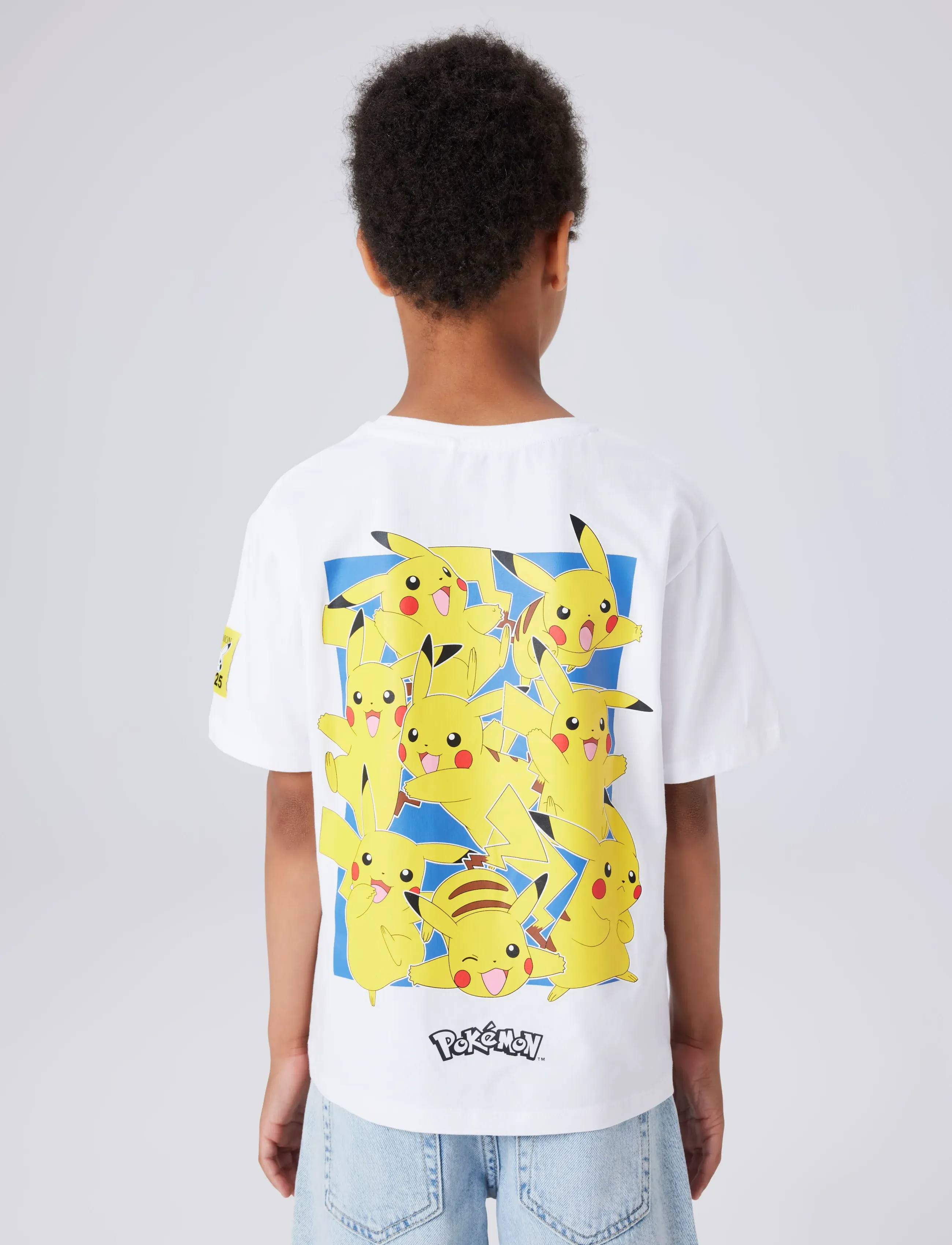 name it - NKMJEB POKEMON SS NREG TOP BOX NOOS SKY - kortærmede t-shirts - bright white - 2