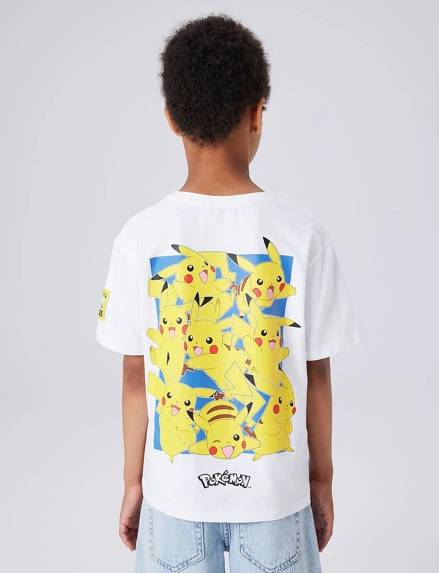 name it - NKMJEB POKEMON SS NREG TOP BOX NOOS SKY - kortærmede t-shirts - bright white - 2