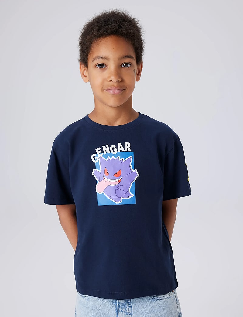 name it - NKMJEB POKEMON SS NREG TOP BOX NOOS SKY - lühikeste varrukatega t-särgid - navy blazer - 0