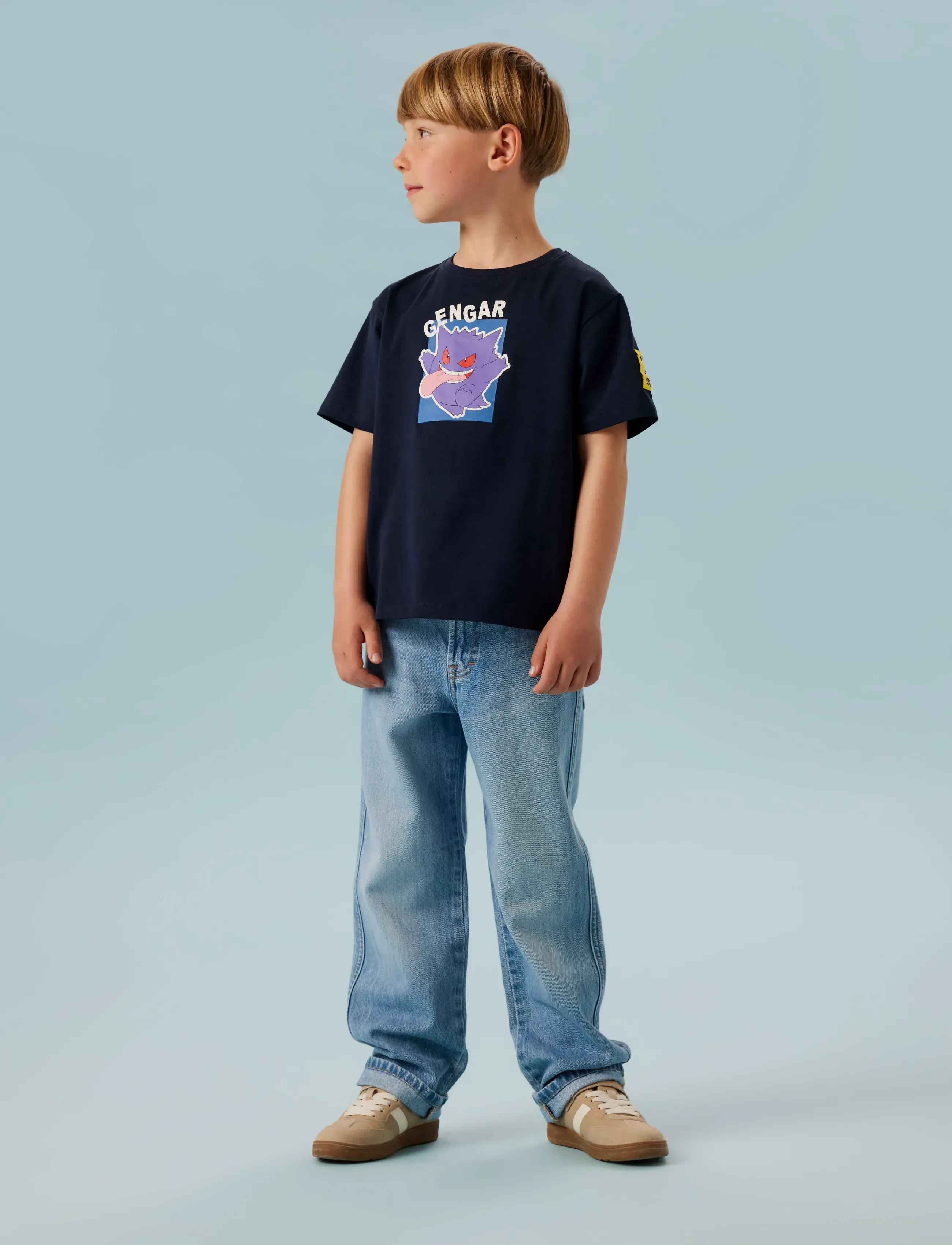 name it - NKMJEB POKEMON SS NREG TOP BOX NOOS SKY - kortærmede t-shirts - navy blazer - 4