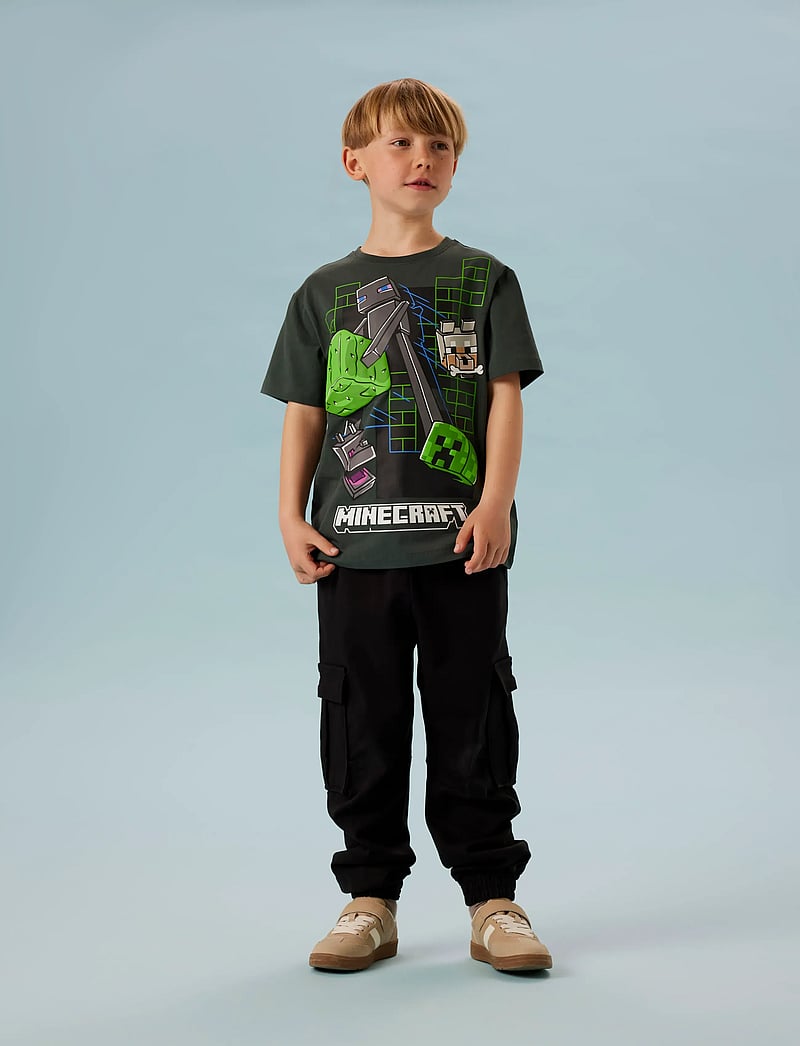 name it - NKMJUKE MINECRAFT SS NREG TOP BOX BFU - kortærmede t-shirts - urban chic - 4