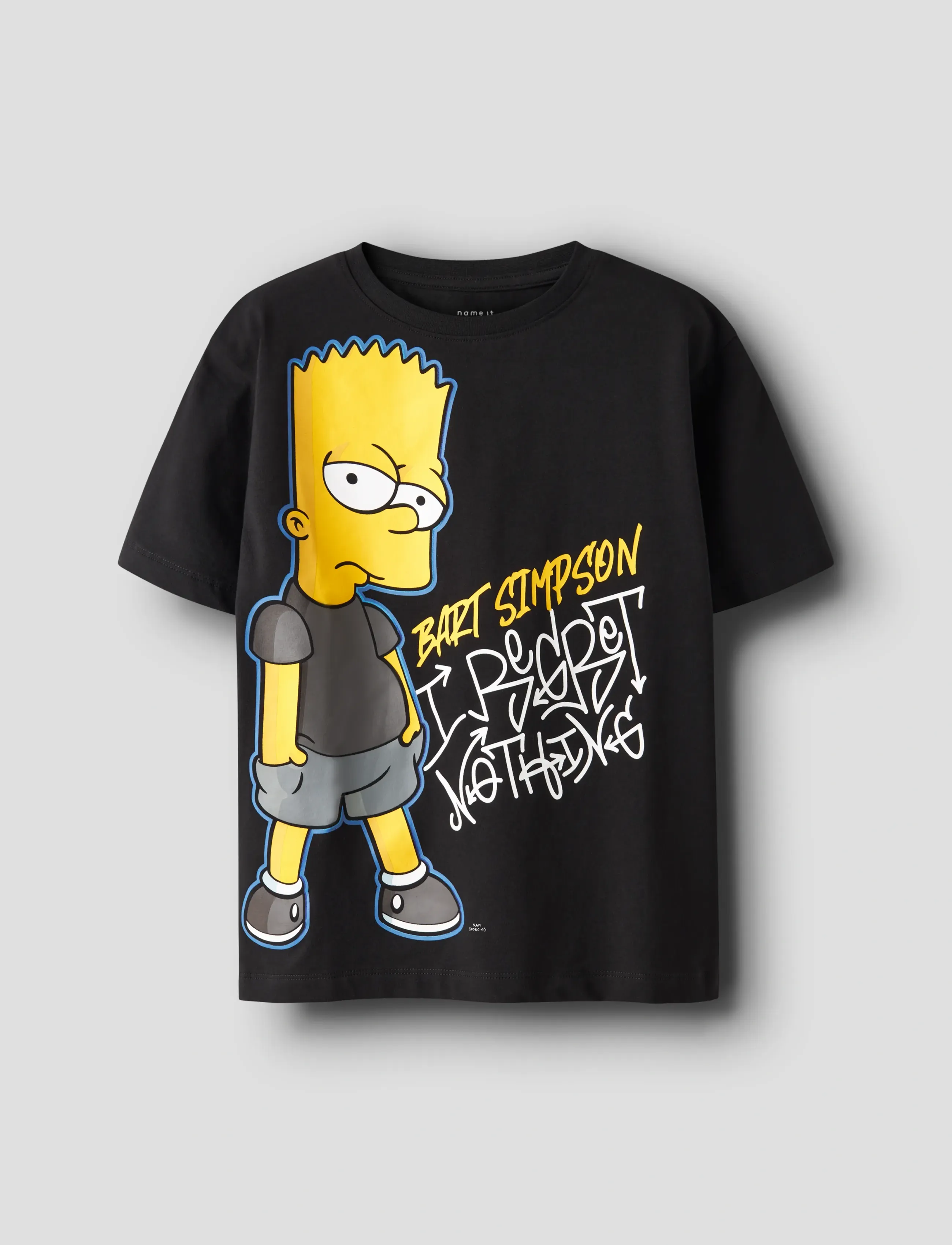 name it NKMJUDA SIMPSONS NREG SS TOP BOX BFU - Överdelar - BLACK / black