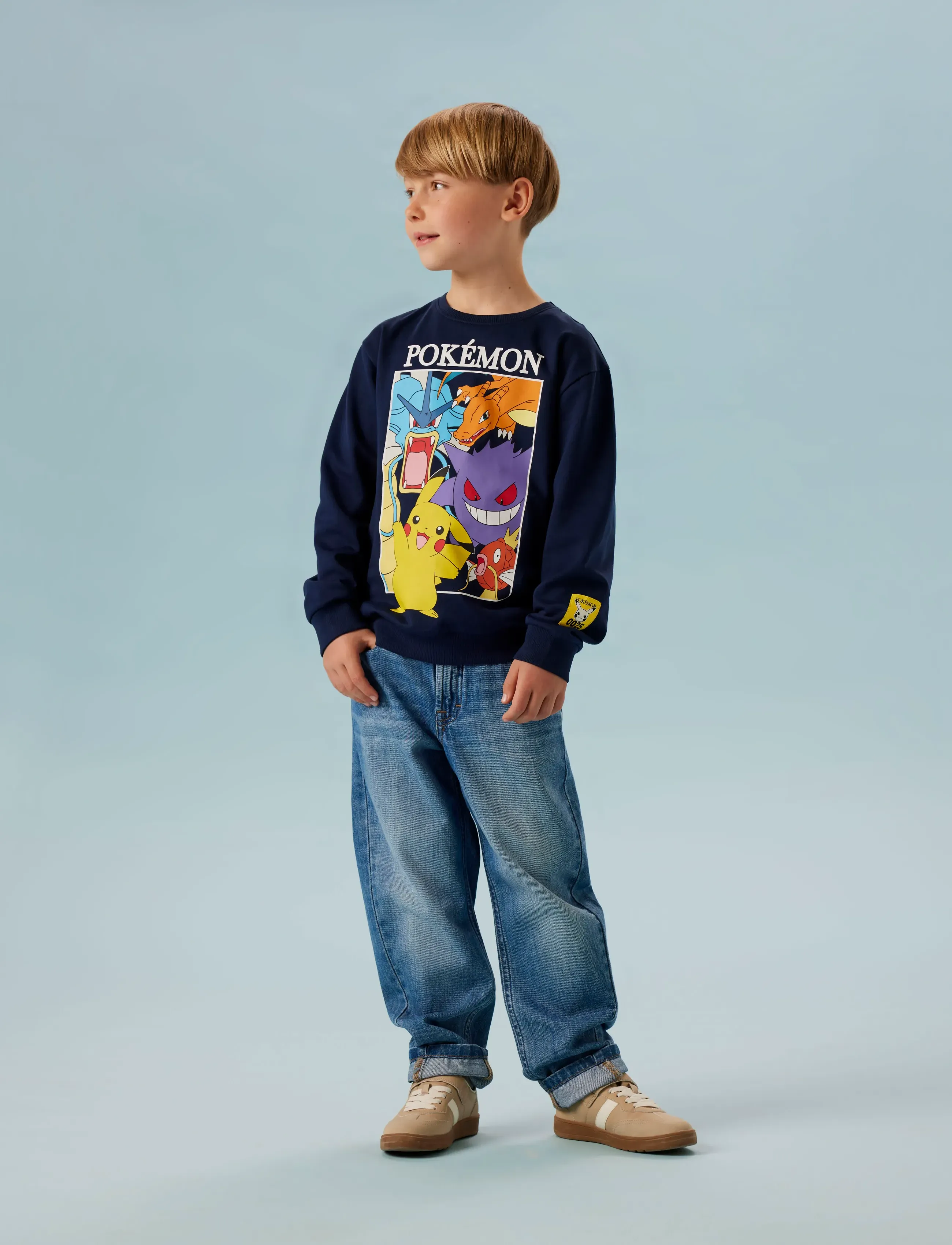 name it - NKMJOBI POKEMON NREG SWEAT BRU BOX SKY - dressipluusid - navy blazer - 4