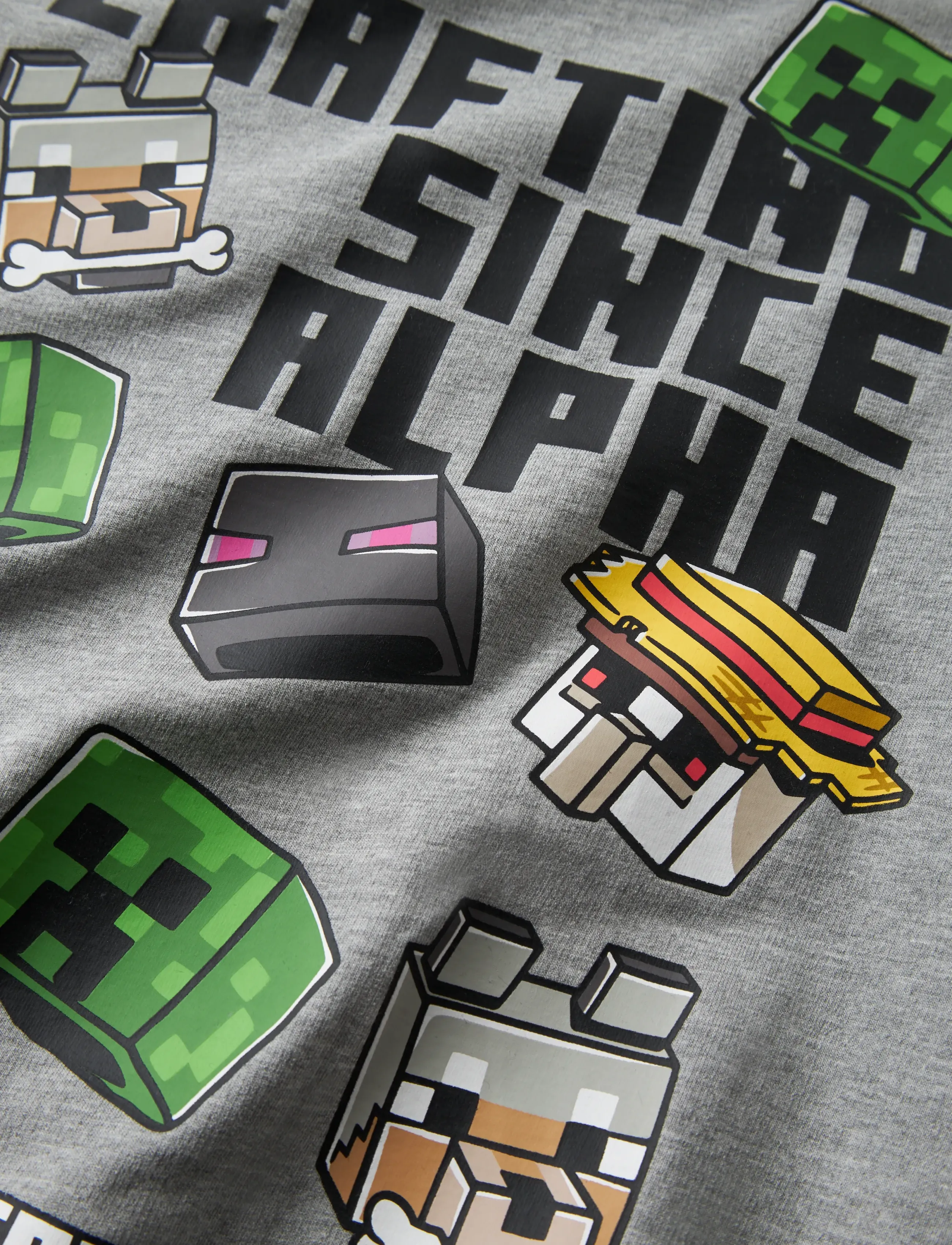 name it - NKMJET MINECRAFT NREG SWEAT WH UNB BFU - kapuzenpullover - grey melange - 3