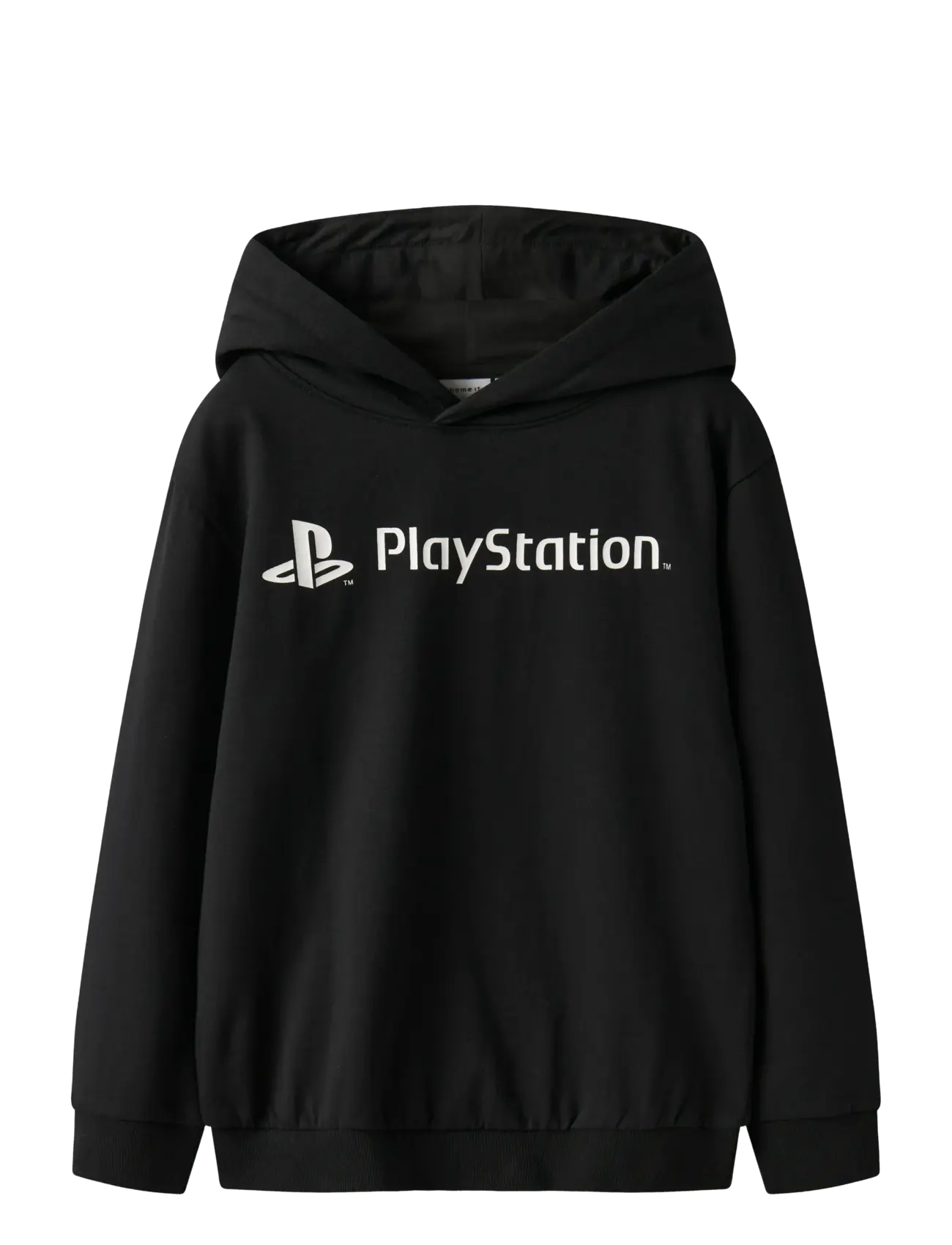 name it NKMDARIO PS NREG SWEAT WH BRU BFU - Kläder - BLACK / black
