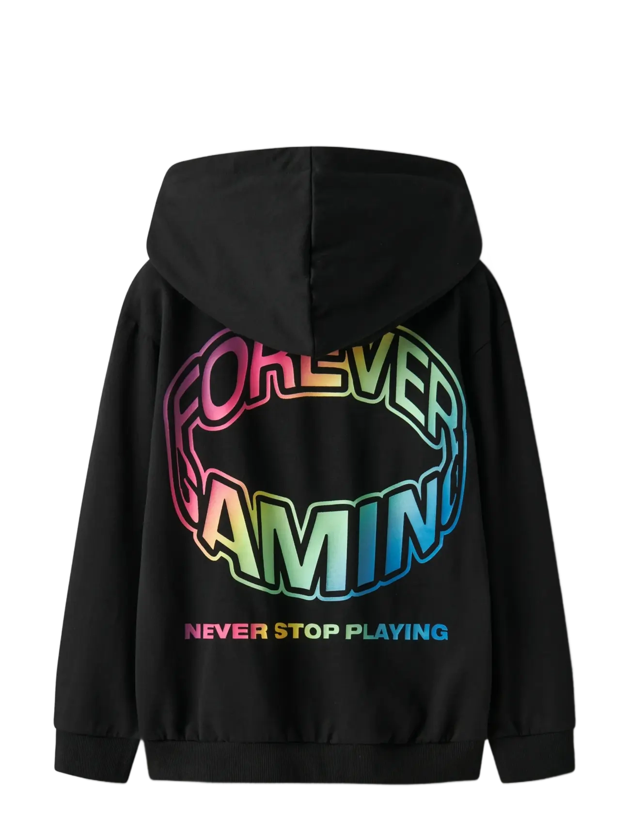 name it - NKMDARIO PS NREG SWEAT WH BRU BFU - sweatshirts - black - 2