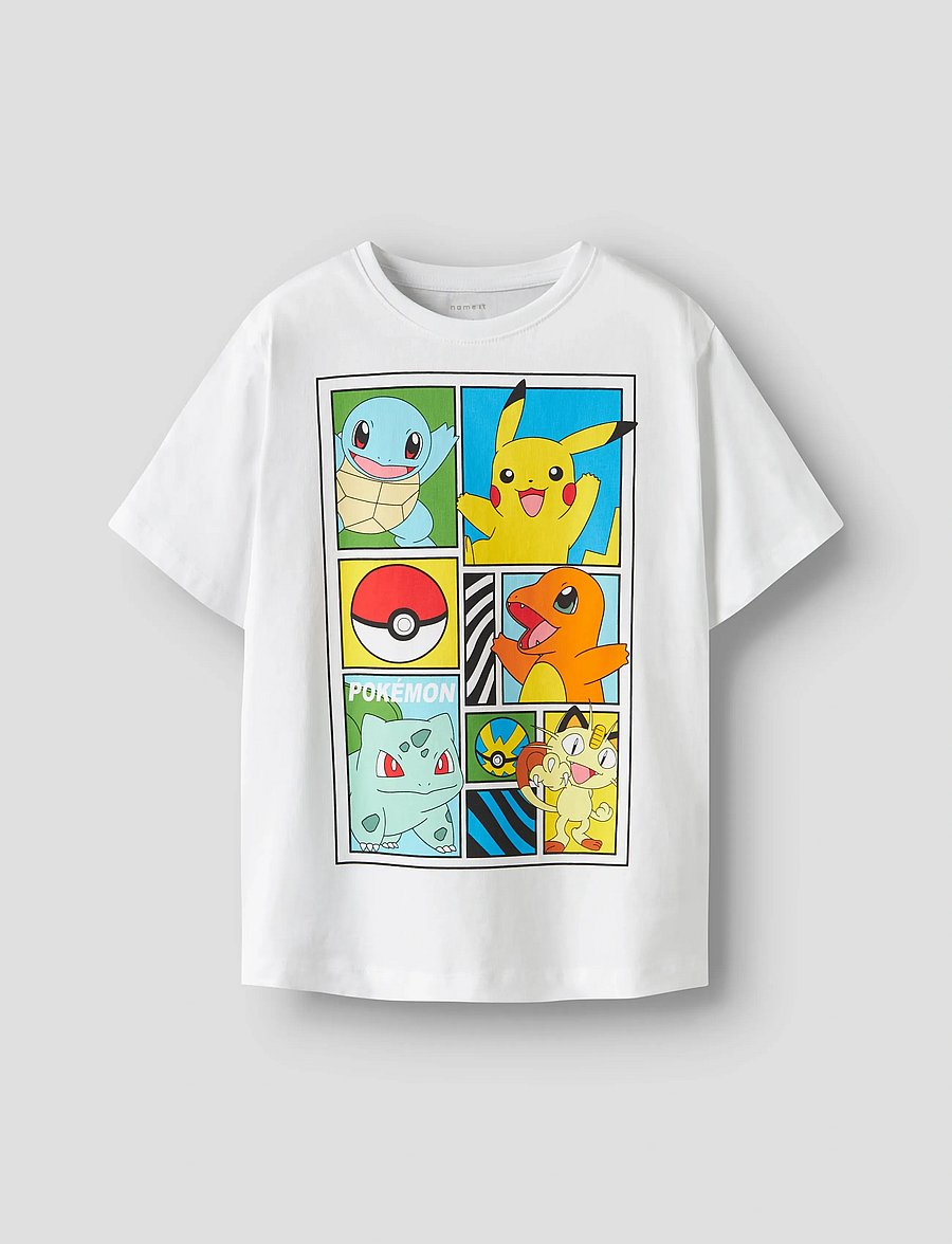 name it - NKMDAMS POKEMON SS NREG TOP BOX NOOS SKY - kurzärmelige - bright white - 0