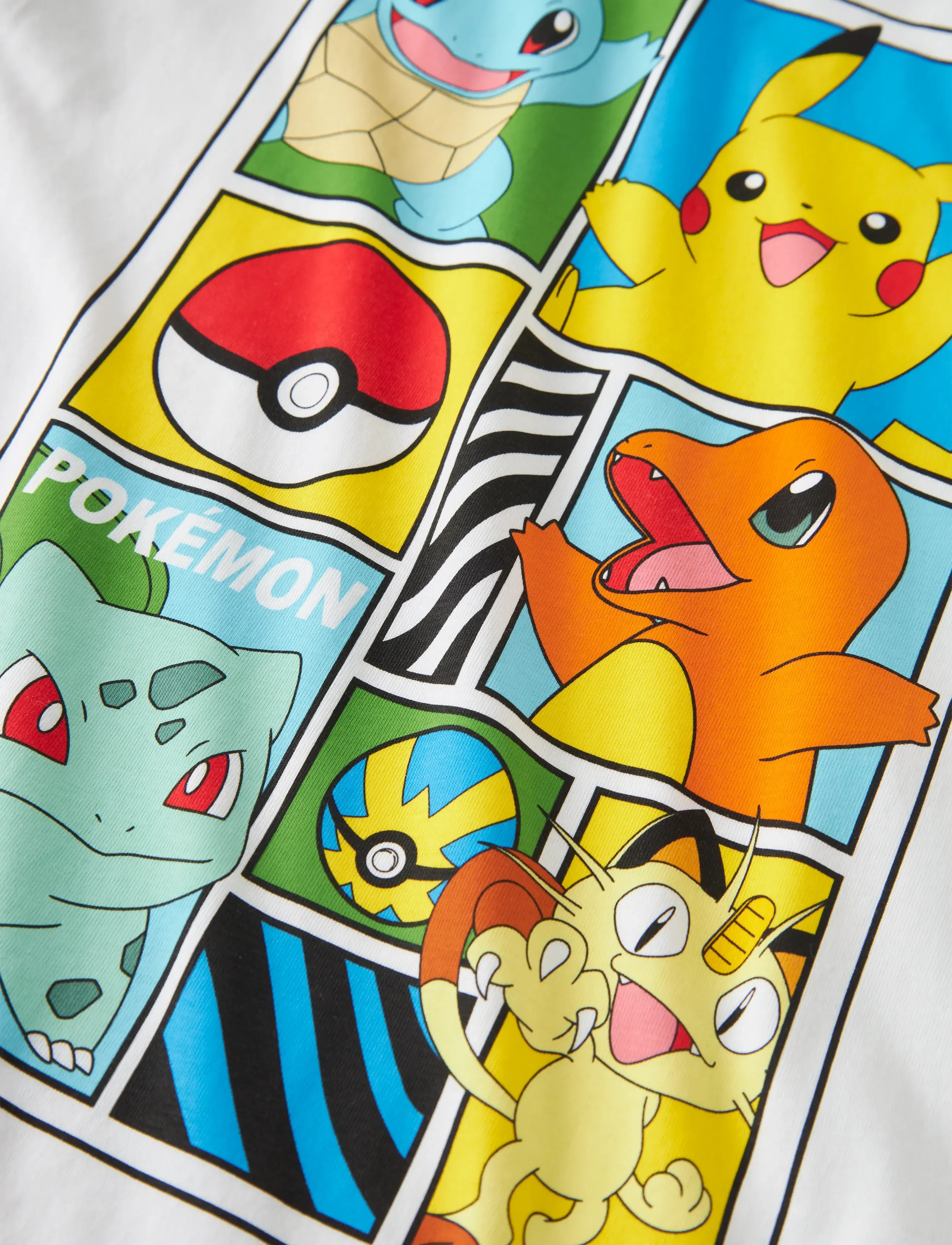 name it - NKMDAMS POKEMON SS NREG TOP BOX NOOS SKY - kortærmede t-shirts - bright white - 3