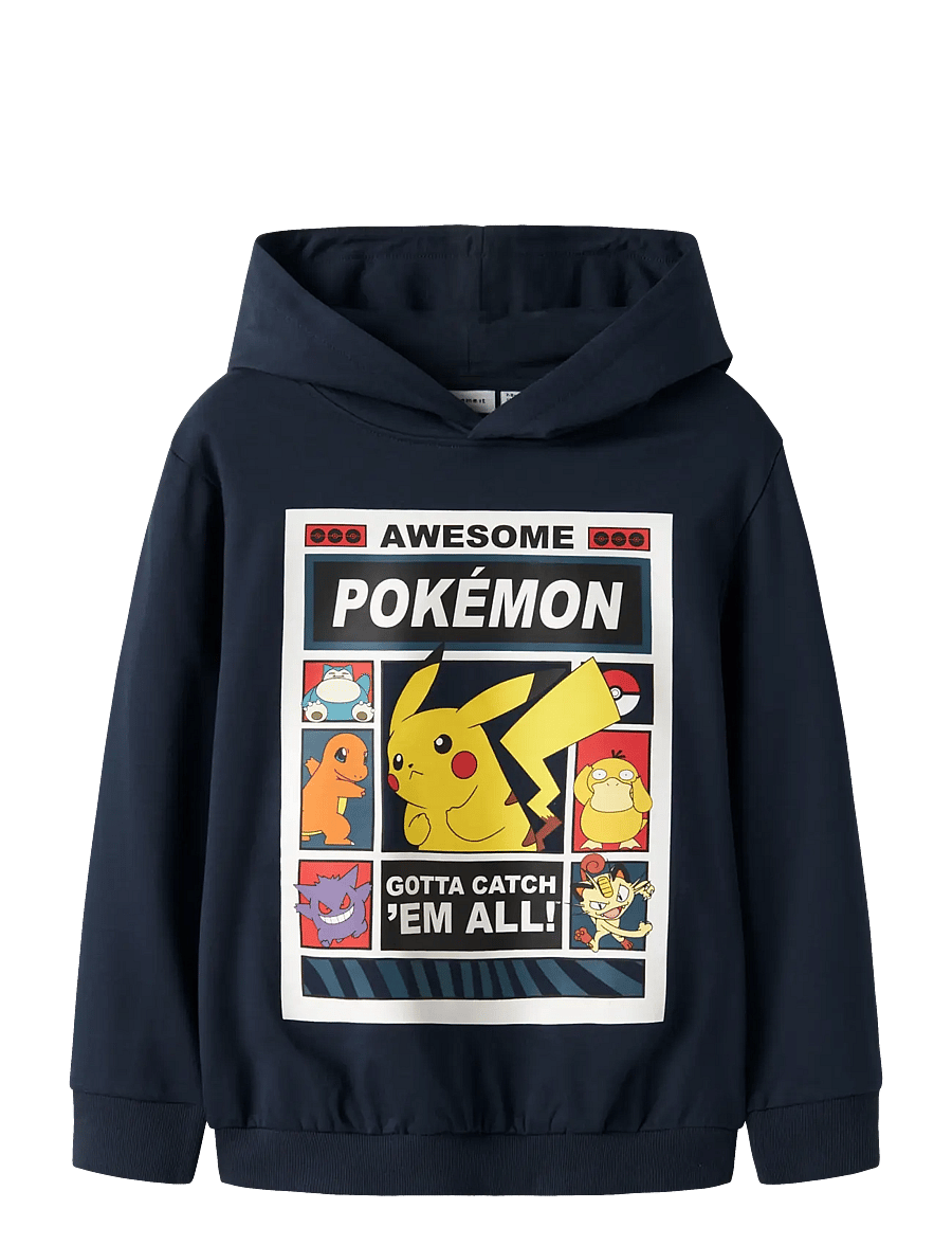 name it - NKMDU POKEMON NREG SWE WH BRU NOOS SKY - pulls à capuche - navy blazer - 1