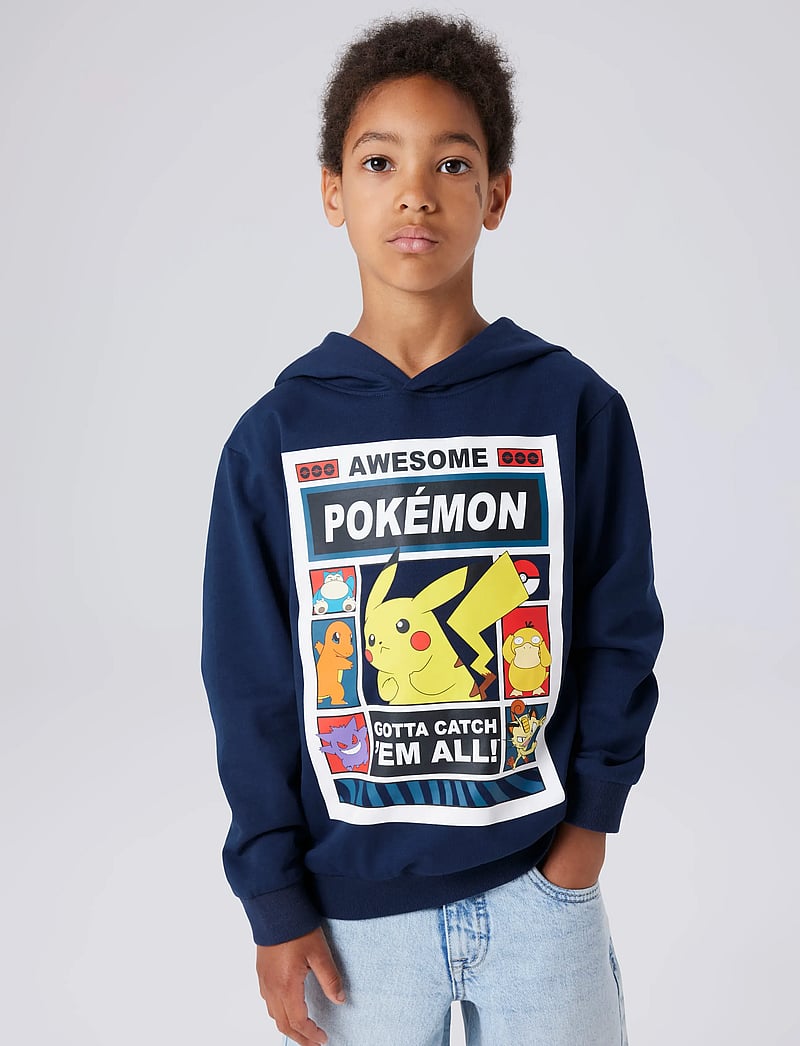name it - NKMDU POKEMON NREG SWE WH BRU NOOS SKY - hoodies - navy blazer - 0