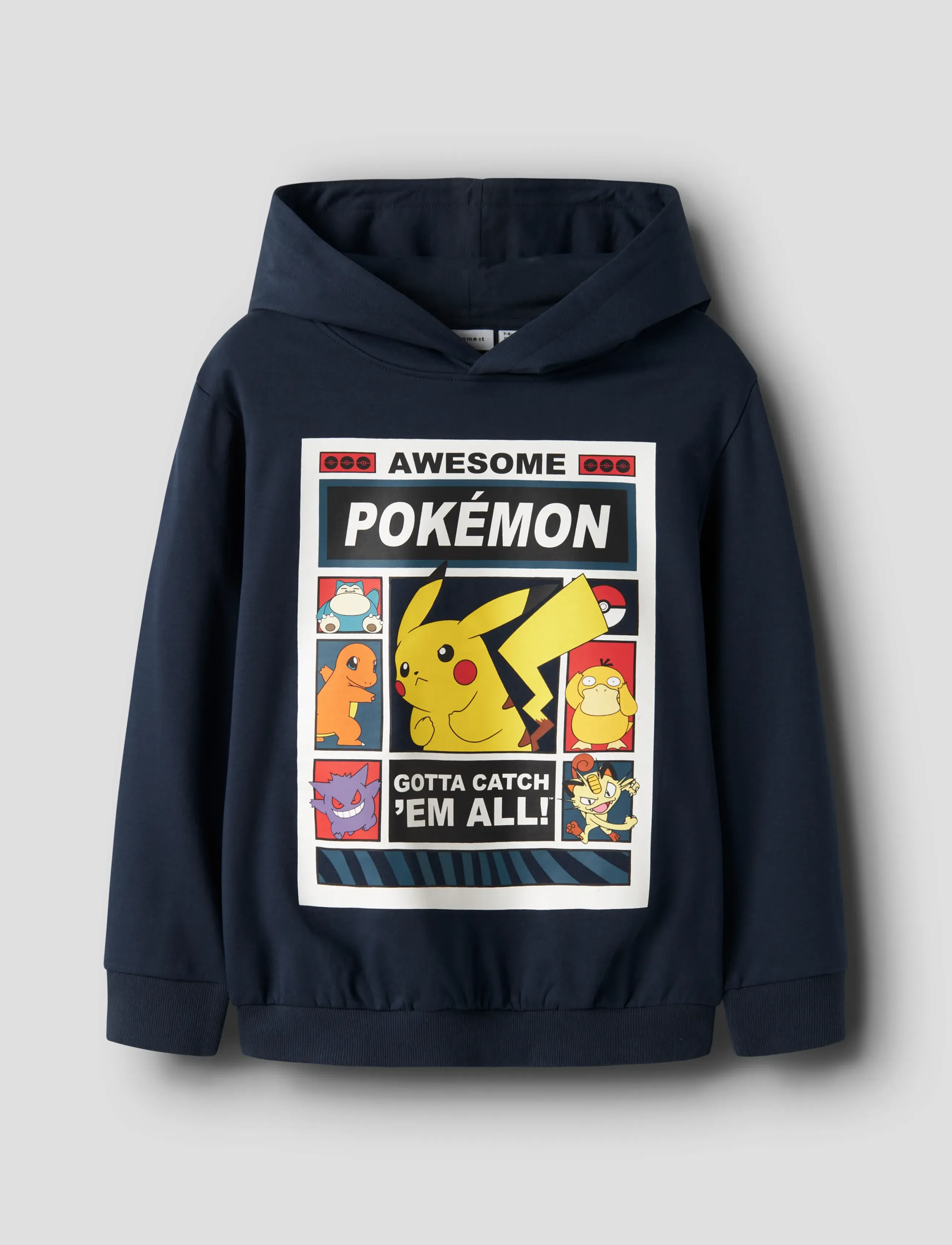 name it - NKMDU POKEMON NREG SWE WH BRU NOOS SKY - pulls à capuche - navy blazer - 3