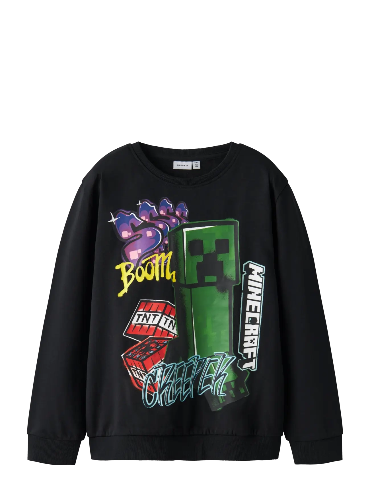 NAME IT Nkmdai Minecraft Nreg Sweat Bru Noos Bfu Schwarz - 116 - Kinder