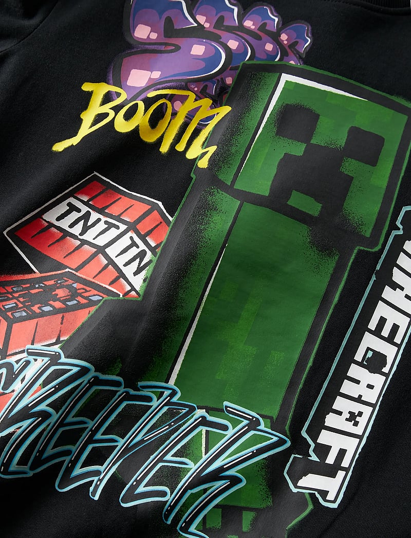 name it - NKMDAI MINECRAFT NREG SWEAT BRU NOOS BFU - sweat-shirt - black - 3